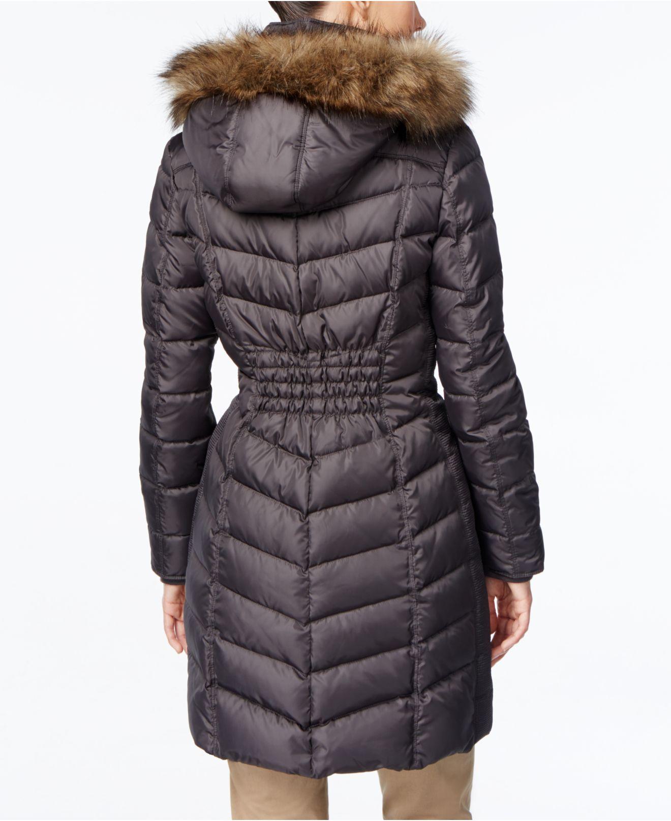 michael kors grey puffer coat