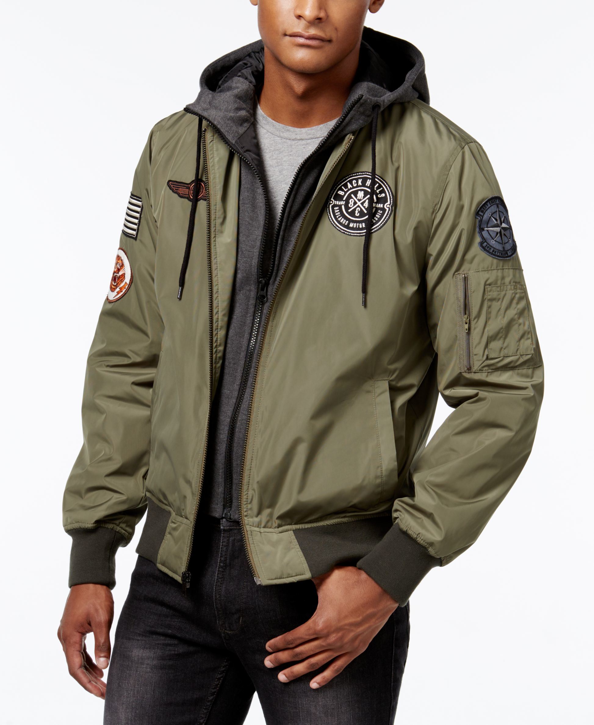 Download American rag Men's Hooded Bomber Jacket, Only At Macy's in ...