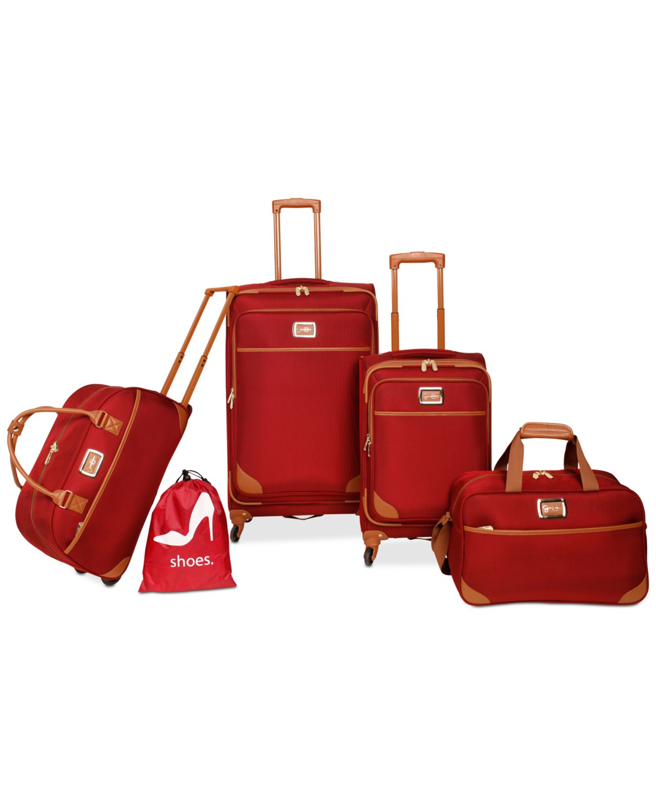 Jessica simpson Kinsey 5-pc. Luggage Set in Multicolor (Burgundy ...