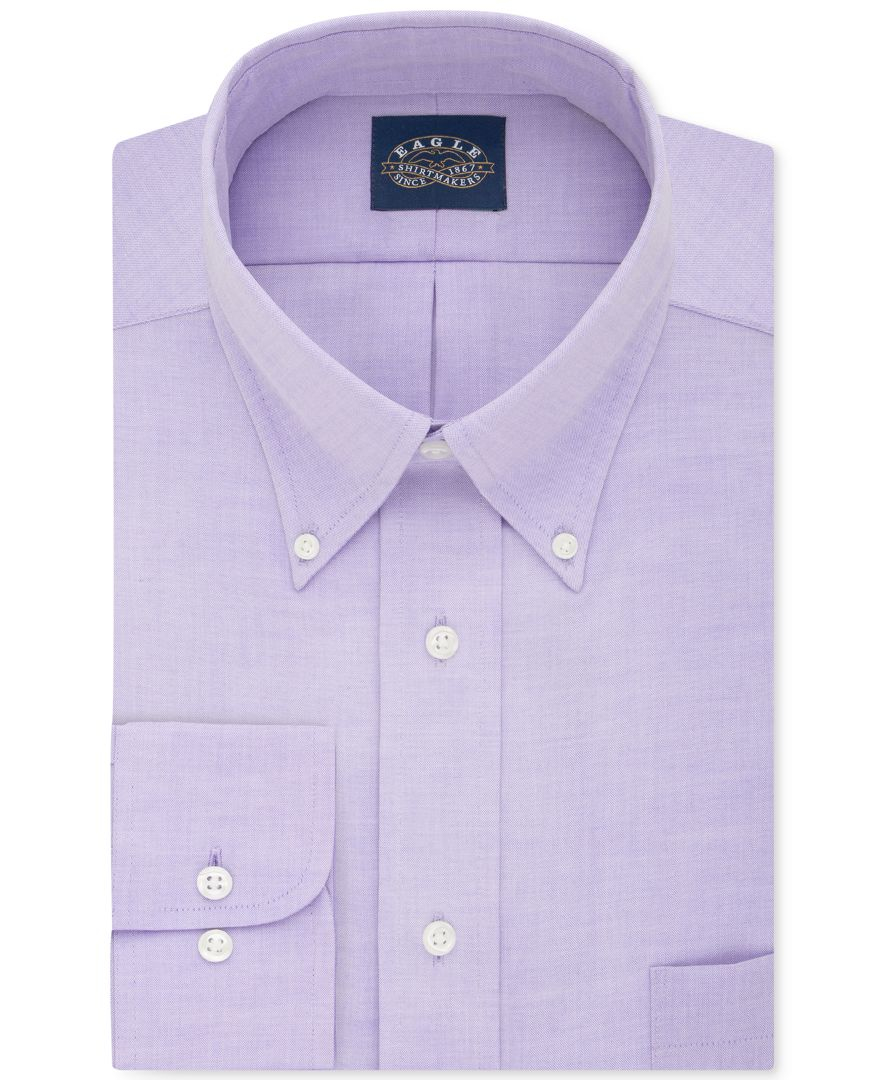 Eagle Men's Classicfit Stretch Collar Noniron Solid Dress Shirt in