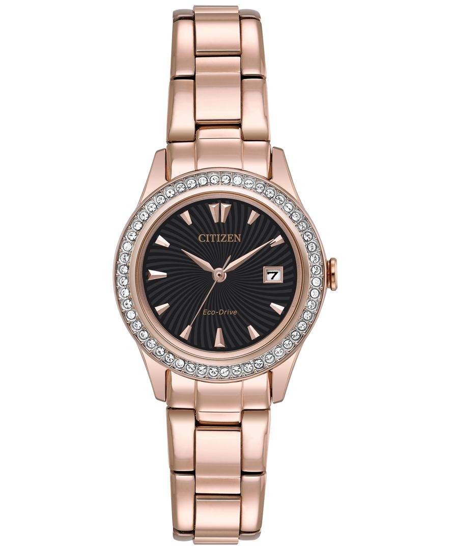 Citizen Women's Silhouette Rose Gold-tone Stainless Steel Bracelet ...