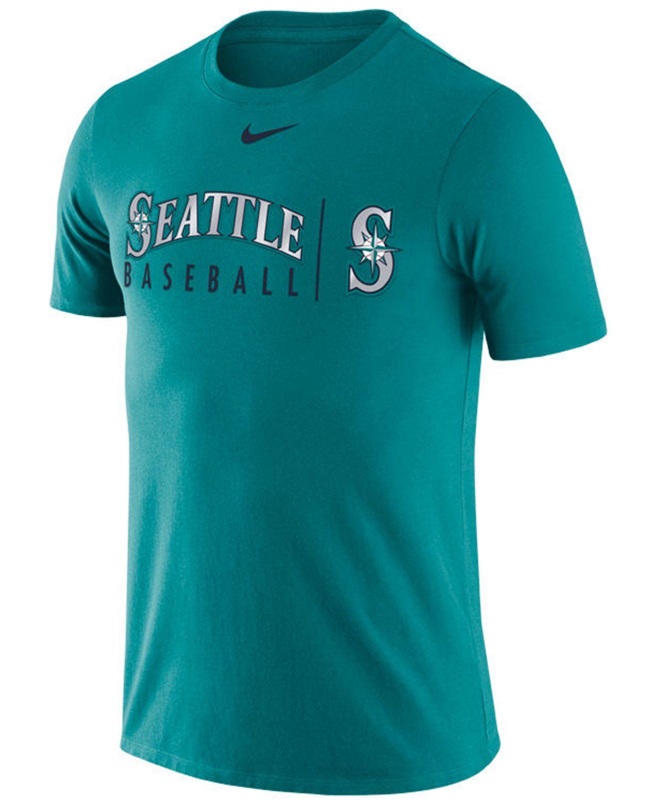 Lyst - Nike Seattle Mariners Dri-fit Practice T-shirt in Blue for Men