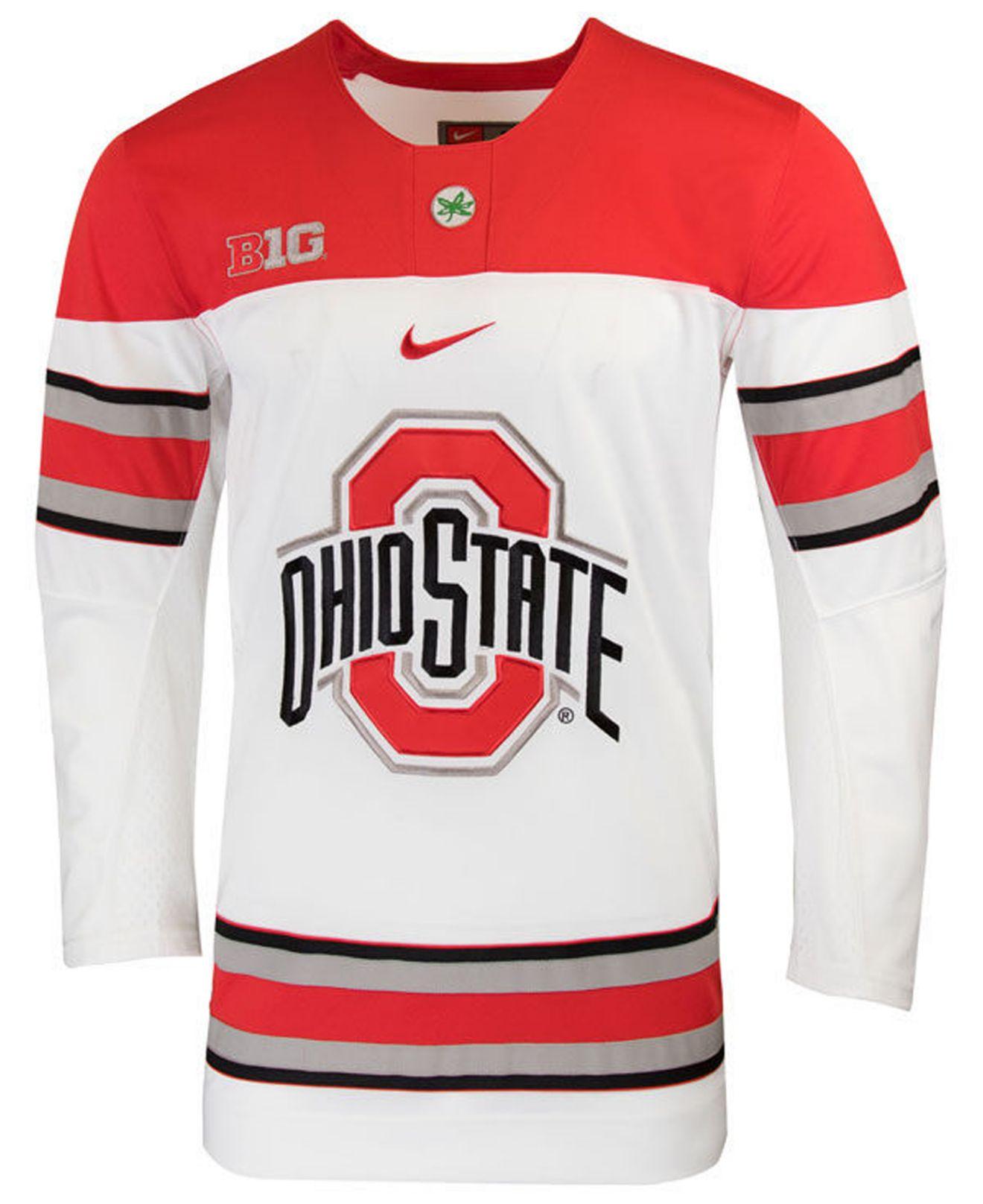 Download Lyst - Nike Ohio State Buckeyes Limited Hockey Jersey in ...