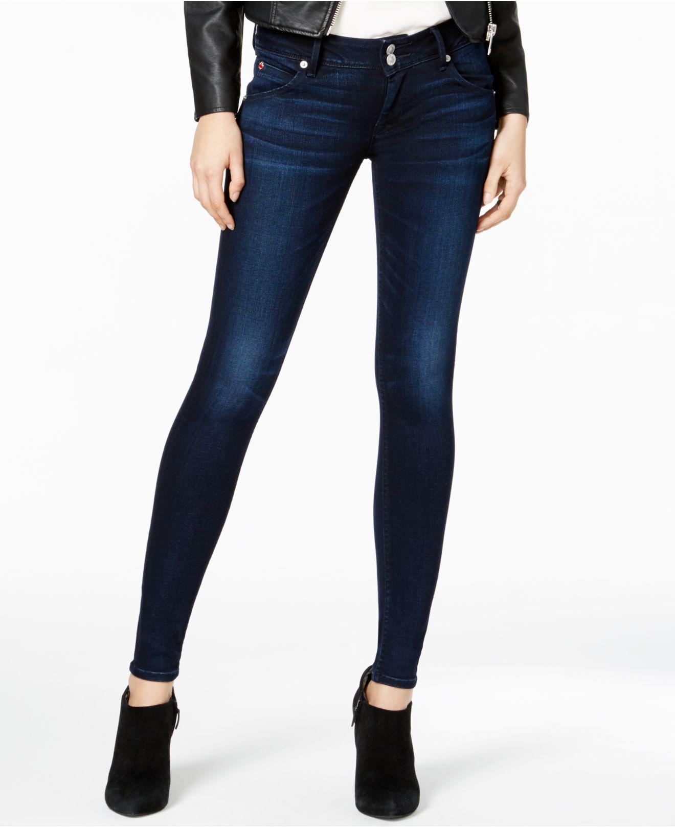 Hudson jeans Collin Calvery 2 Skinny Jeans in Blue | Lyst