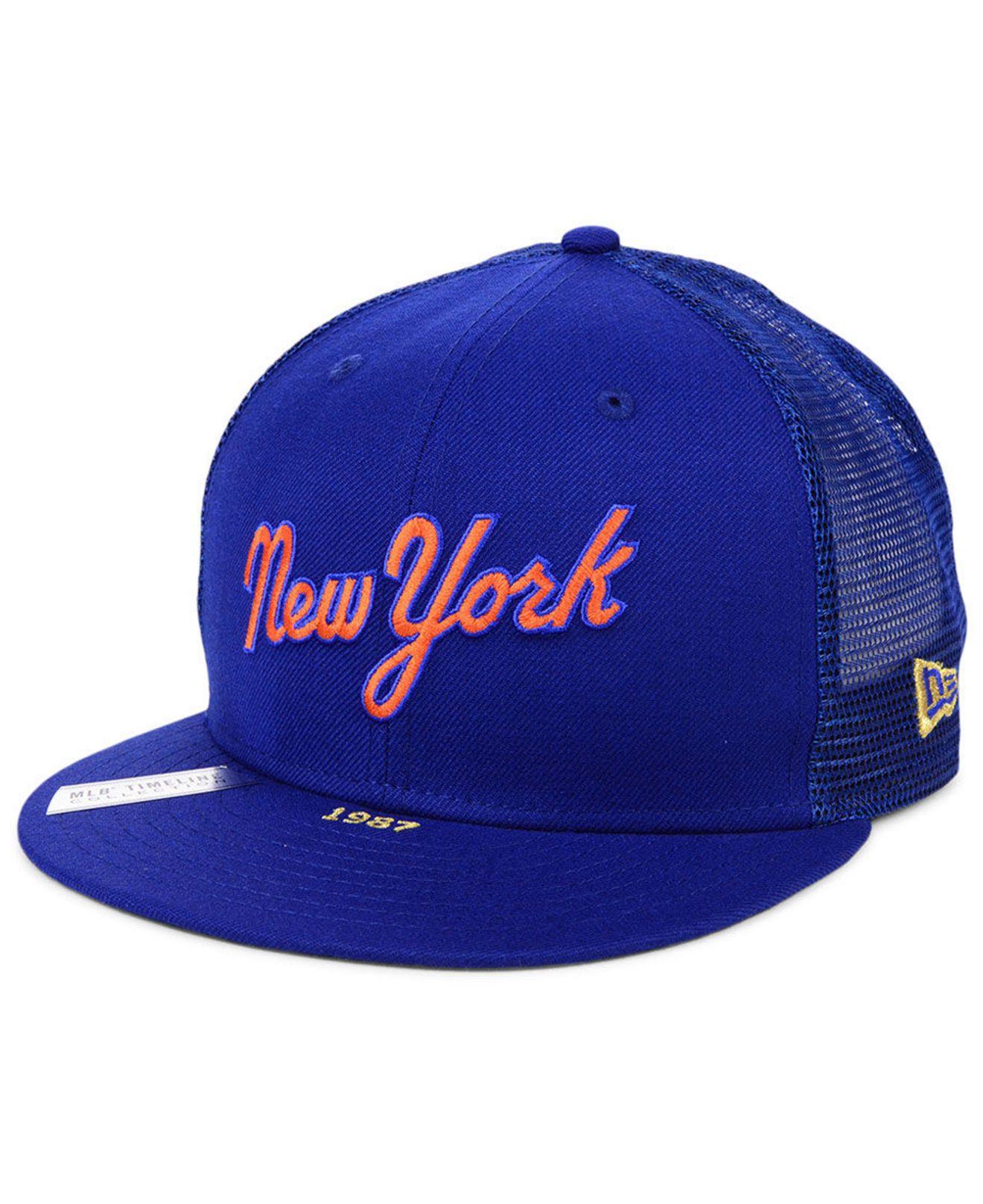 KTZ New York Mets Timeline Collection 9fifty Cap in Blue for Men - Lyst