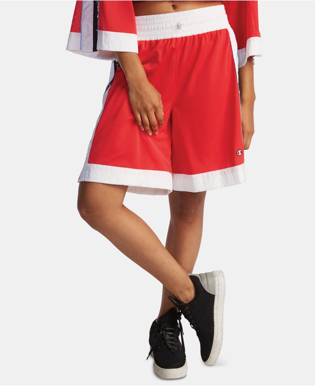 Champion Mesh Shorts in Red - Lyst