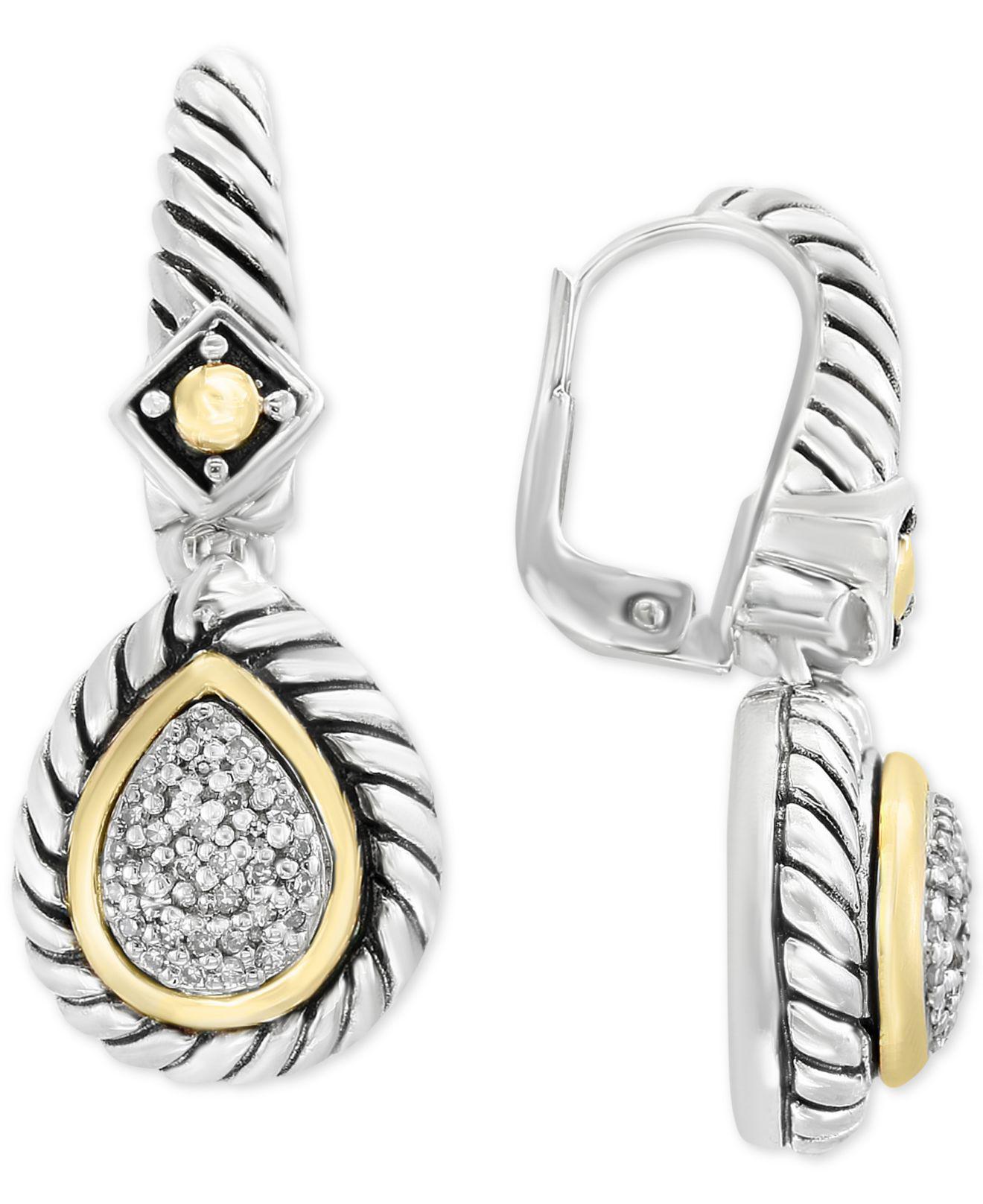 Lyst Effy Collection Balissima By Diamond Drop Earrings 1 5 Effy Collection
