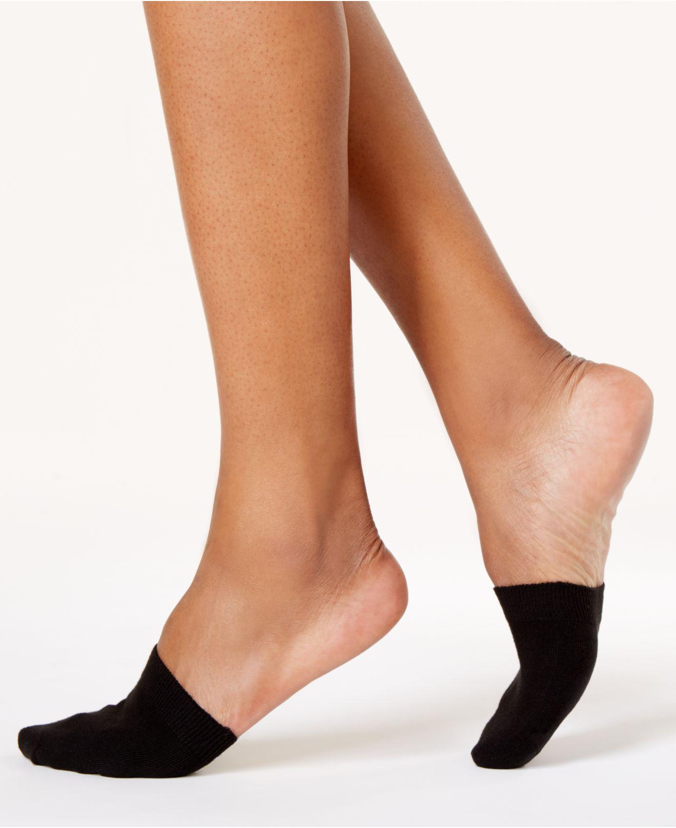 Lyst Hue Women's Toe Topper Socks in Black
