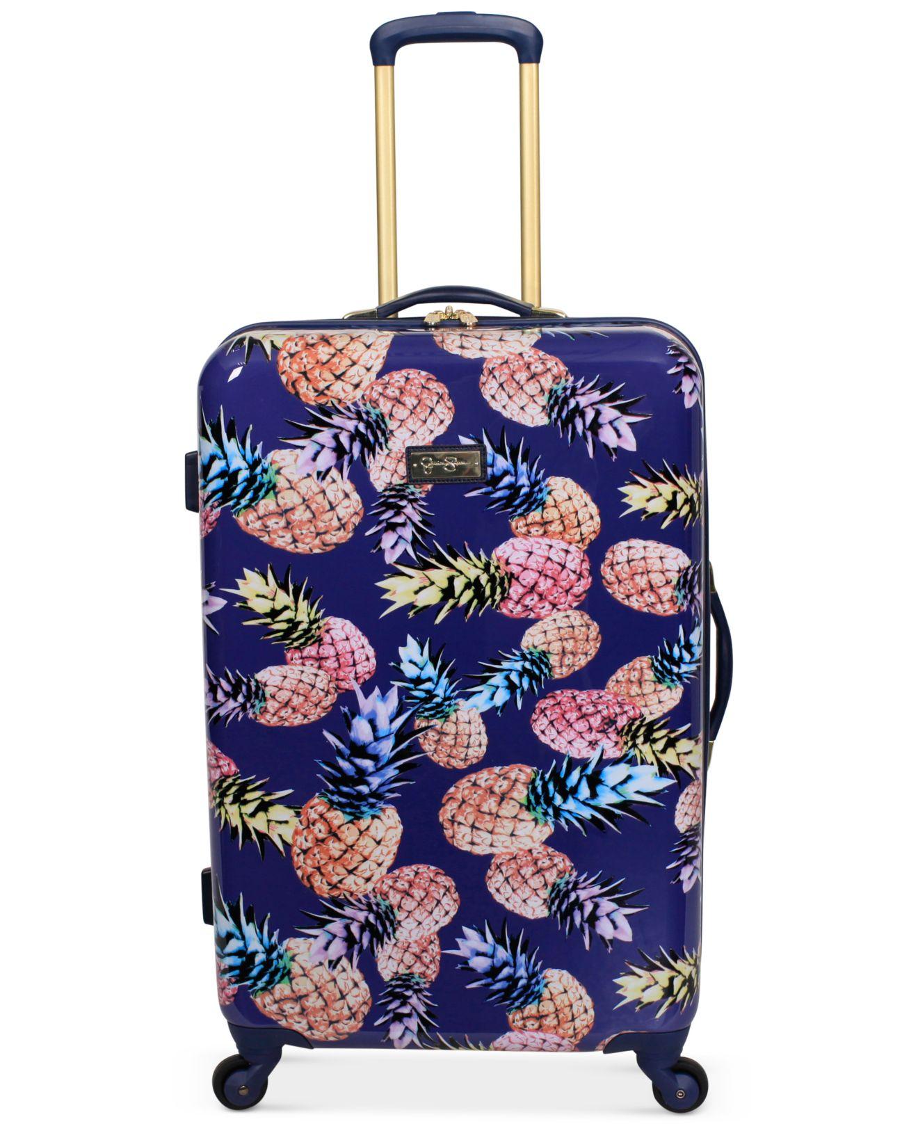 Lyst Jessica Simpson Pineapple Hardside 25" Spinner Suitcase in Blue