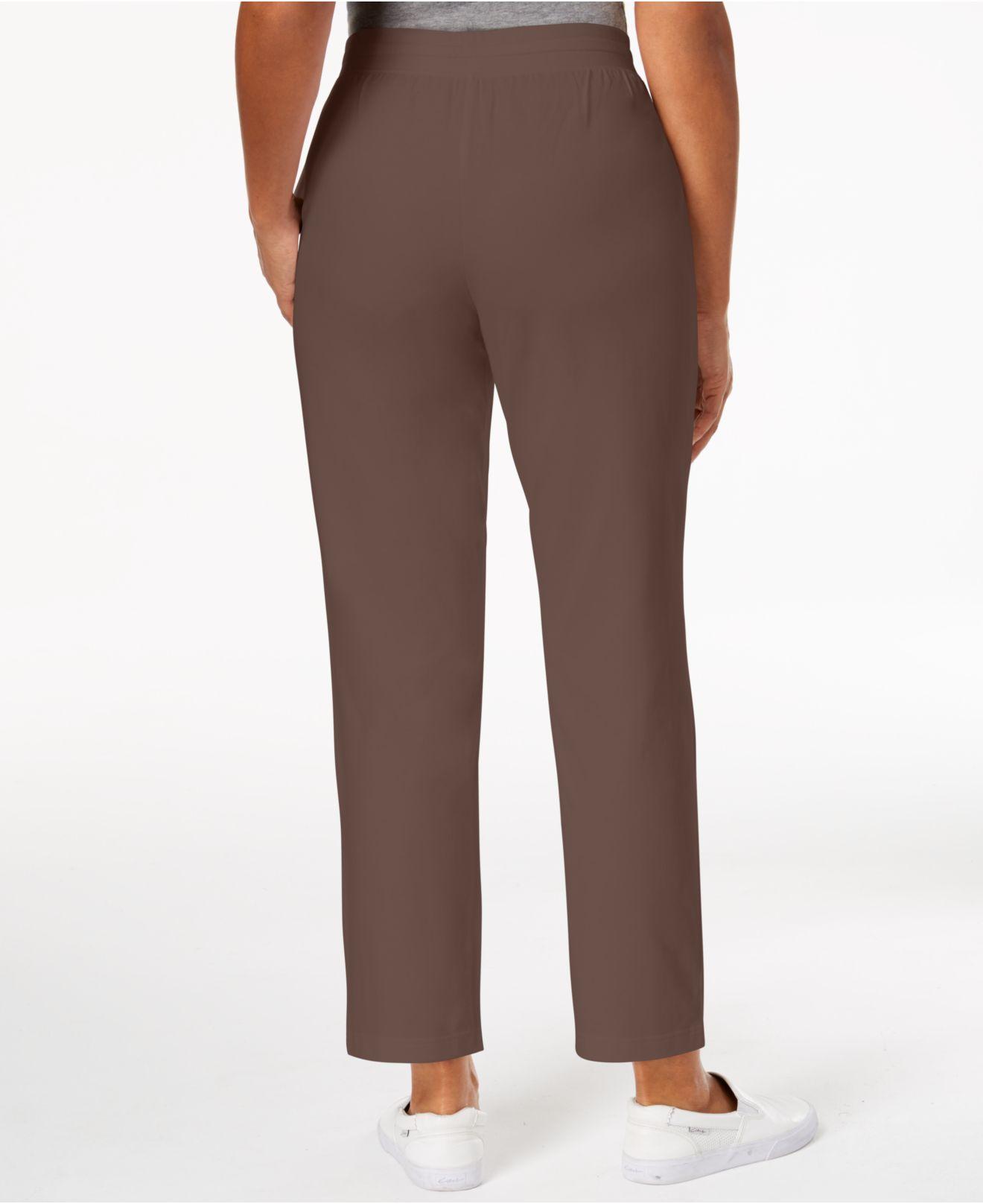 karen scott petite fleece pants