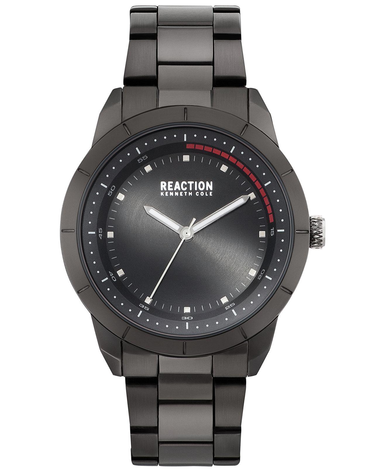 Lyst - Kenneth Cole Reaction Black-tone Stainless Steel Bracelet Watch Kenneth Cole Reaction Watch Stainless Steel