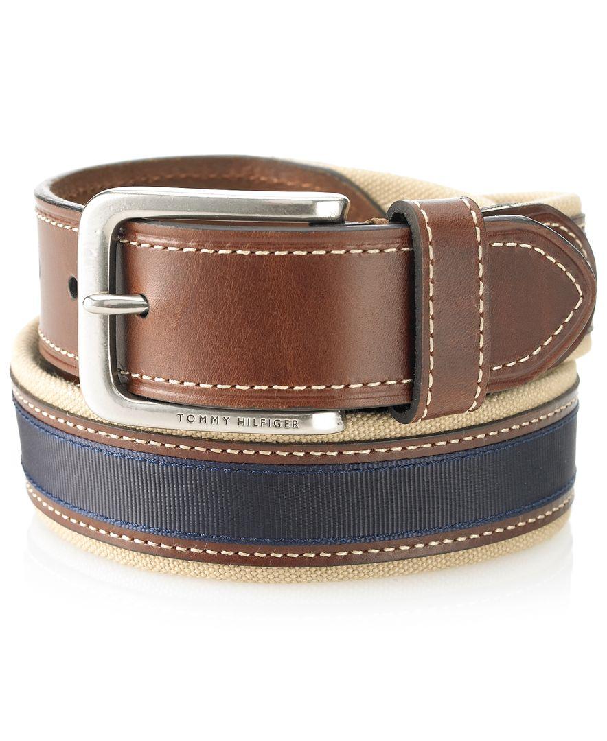 Lyst Tommy Hilfiger Canvas Casual Belt in Natural for Men