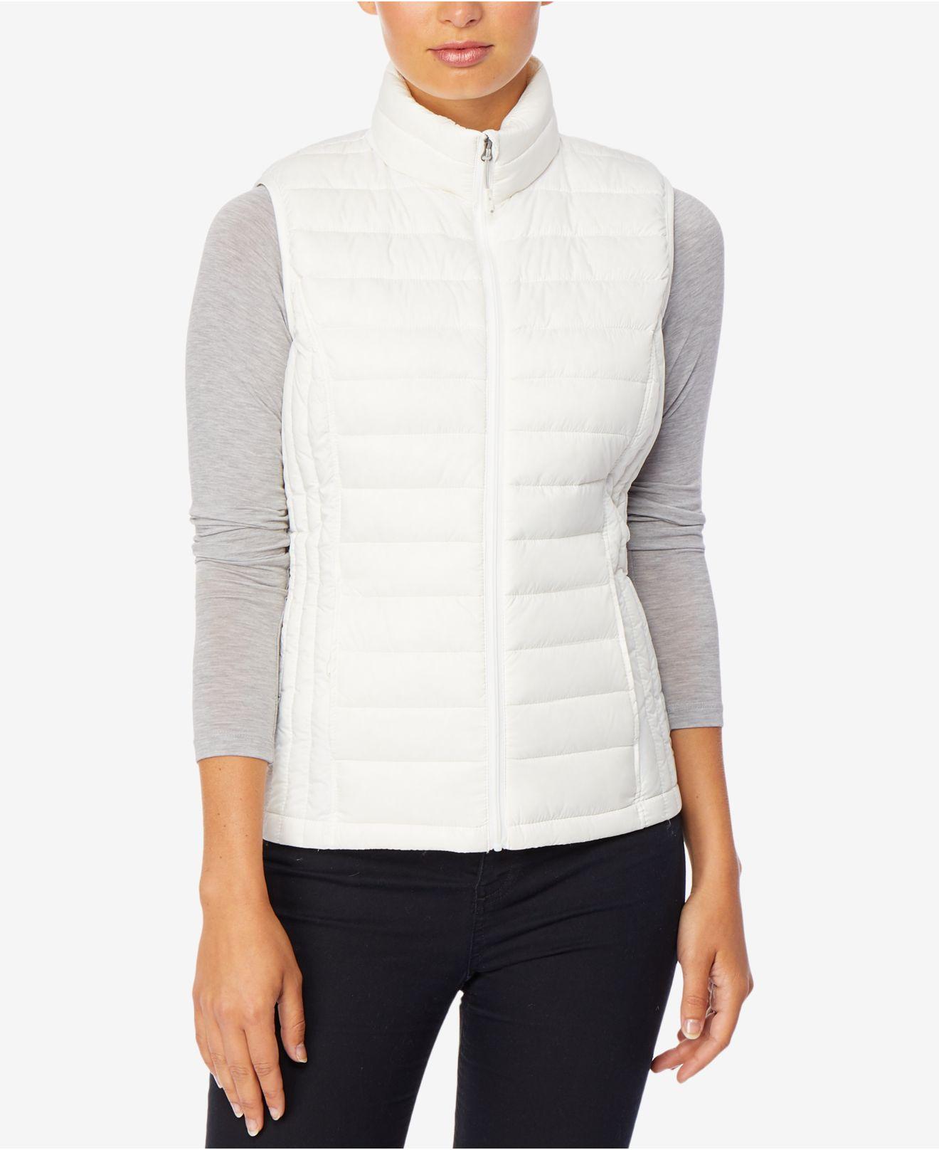 Lyst - 32 Degrees Packable Puffer Vest in White