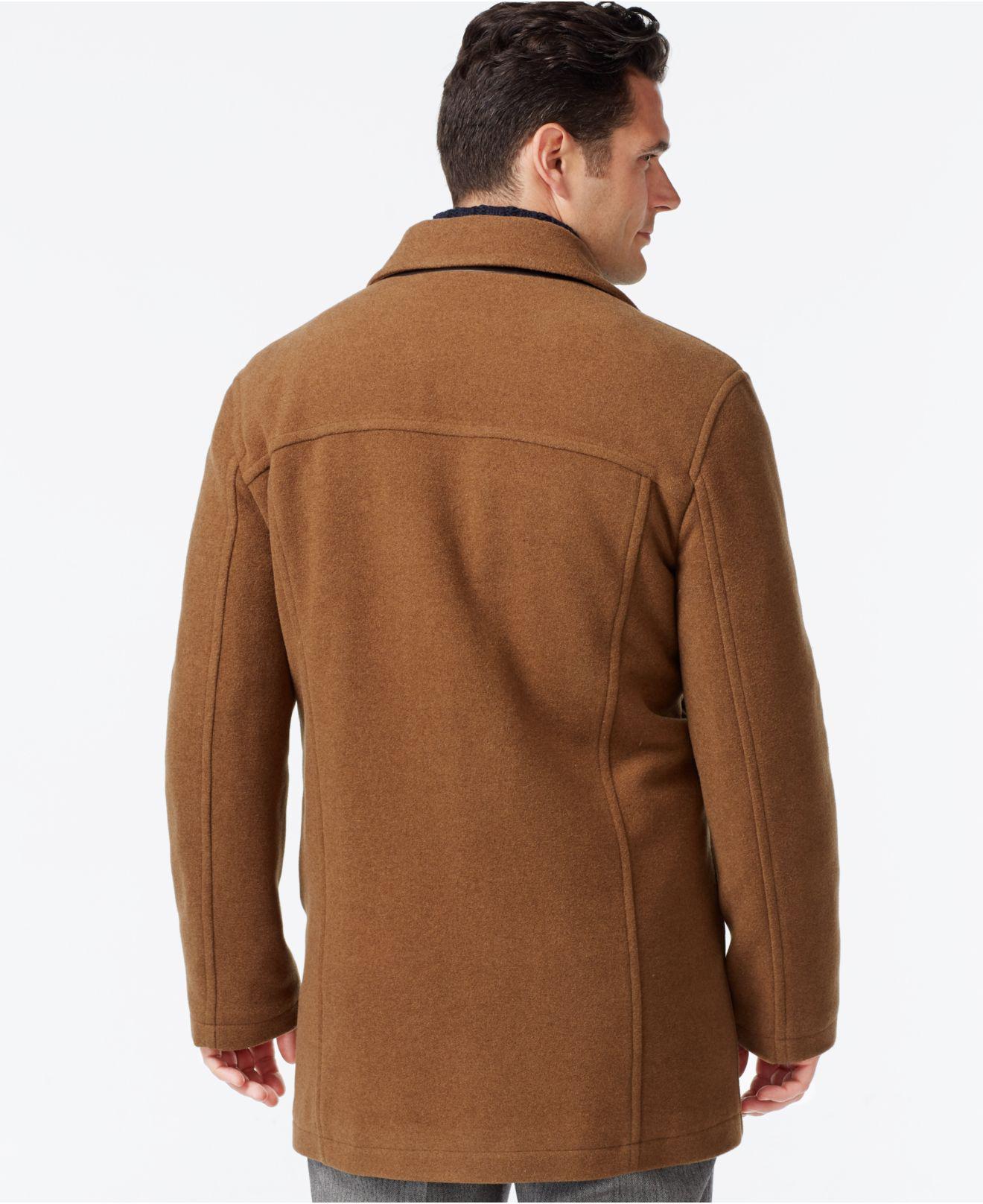 Lyst - Cole Haan Wool-blend Coat in Brown for Men