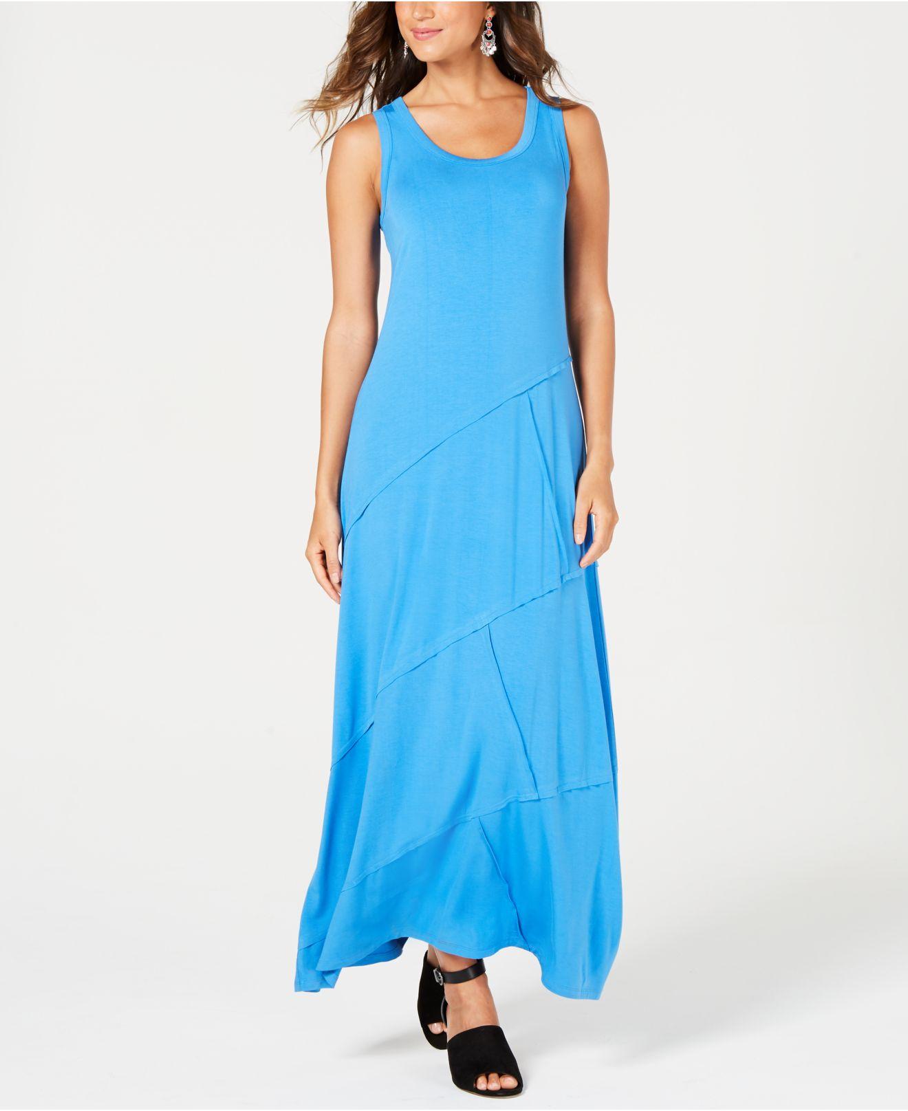 Style & Co. Petite Exposed-seam Maxi Dress, Created For Macy&#39;s in Blue - Save 34% - Lyst