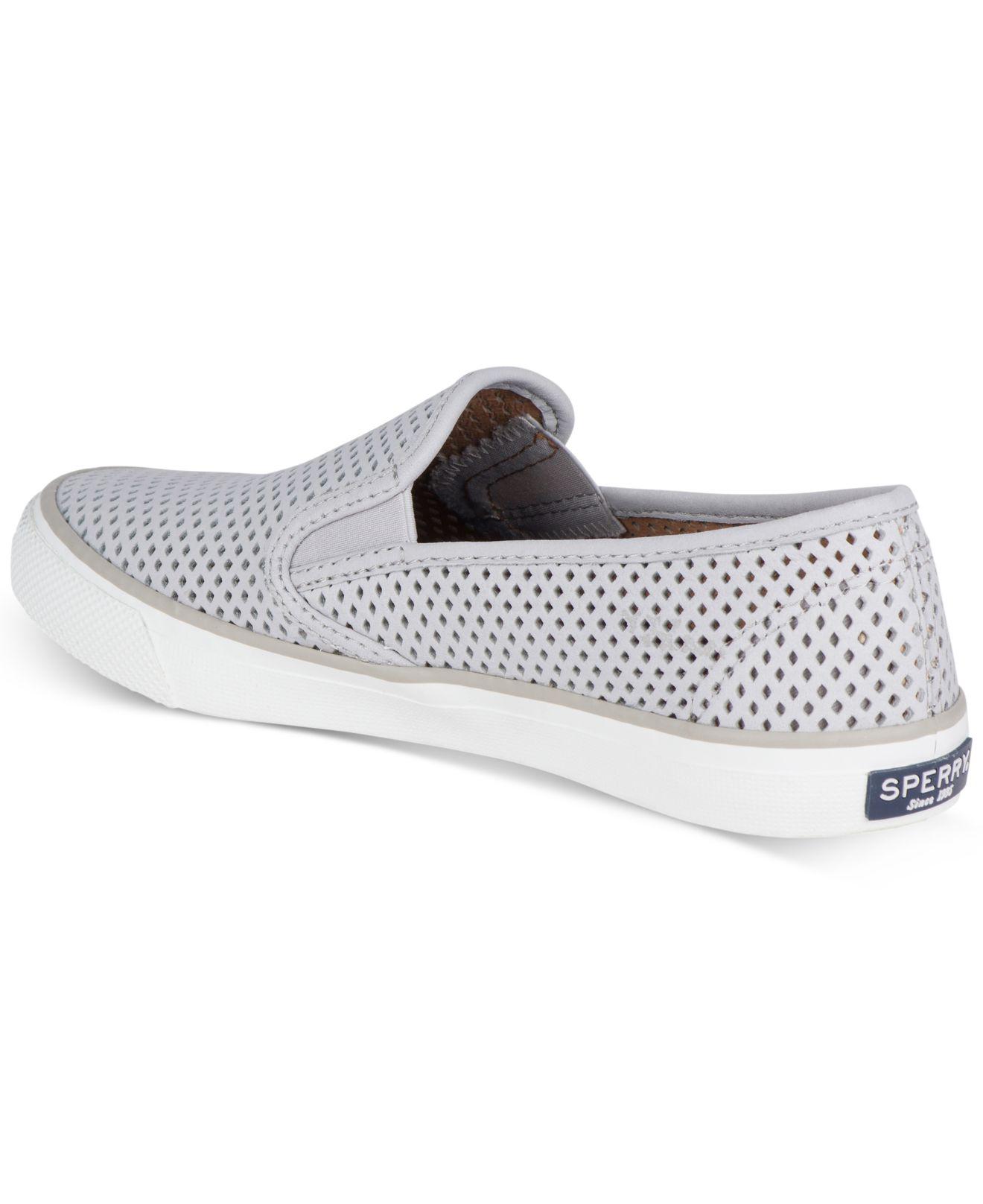 sperry top sider womens slip on sneakers