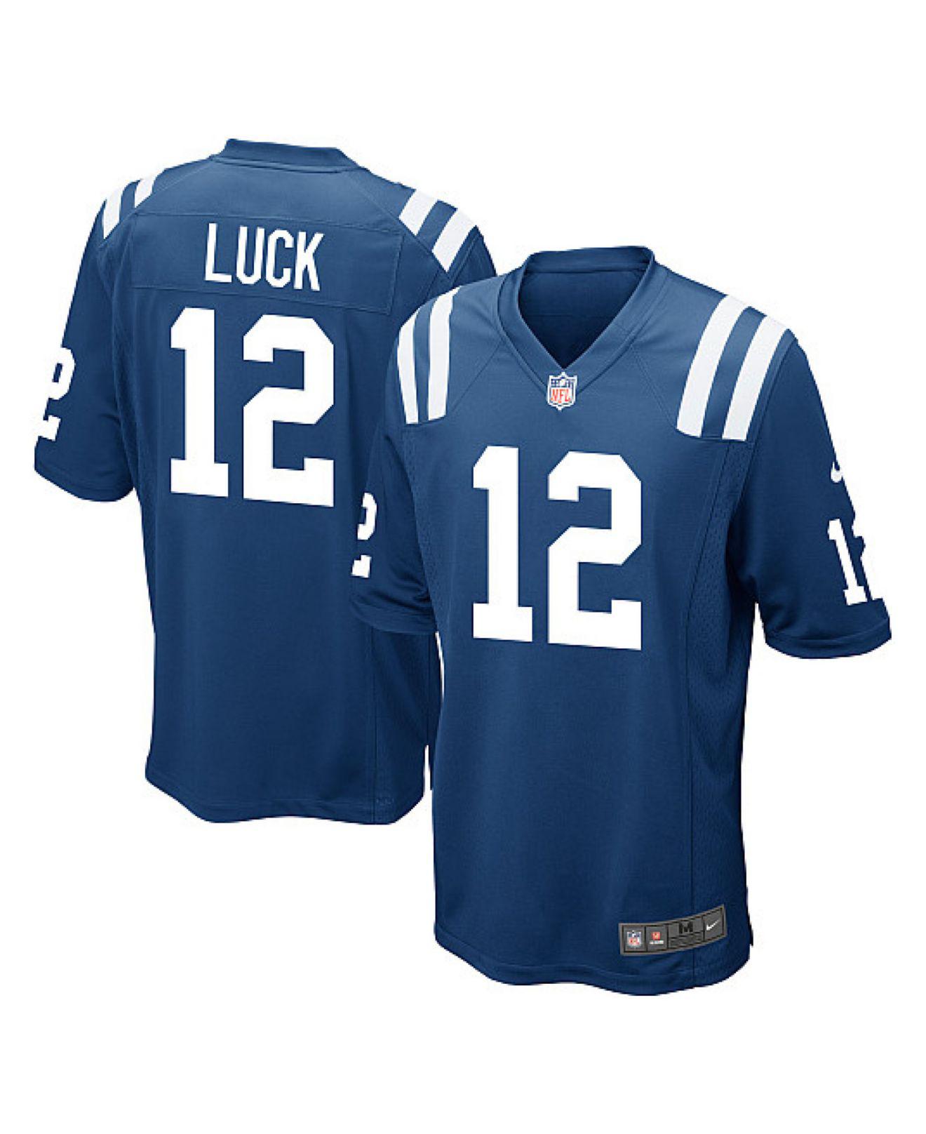 Lyst - Nike Men's Andrew Luck Indianapolis Colts Game Jersey in Blue ...