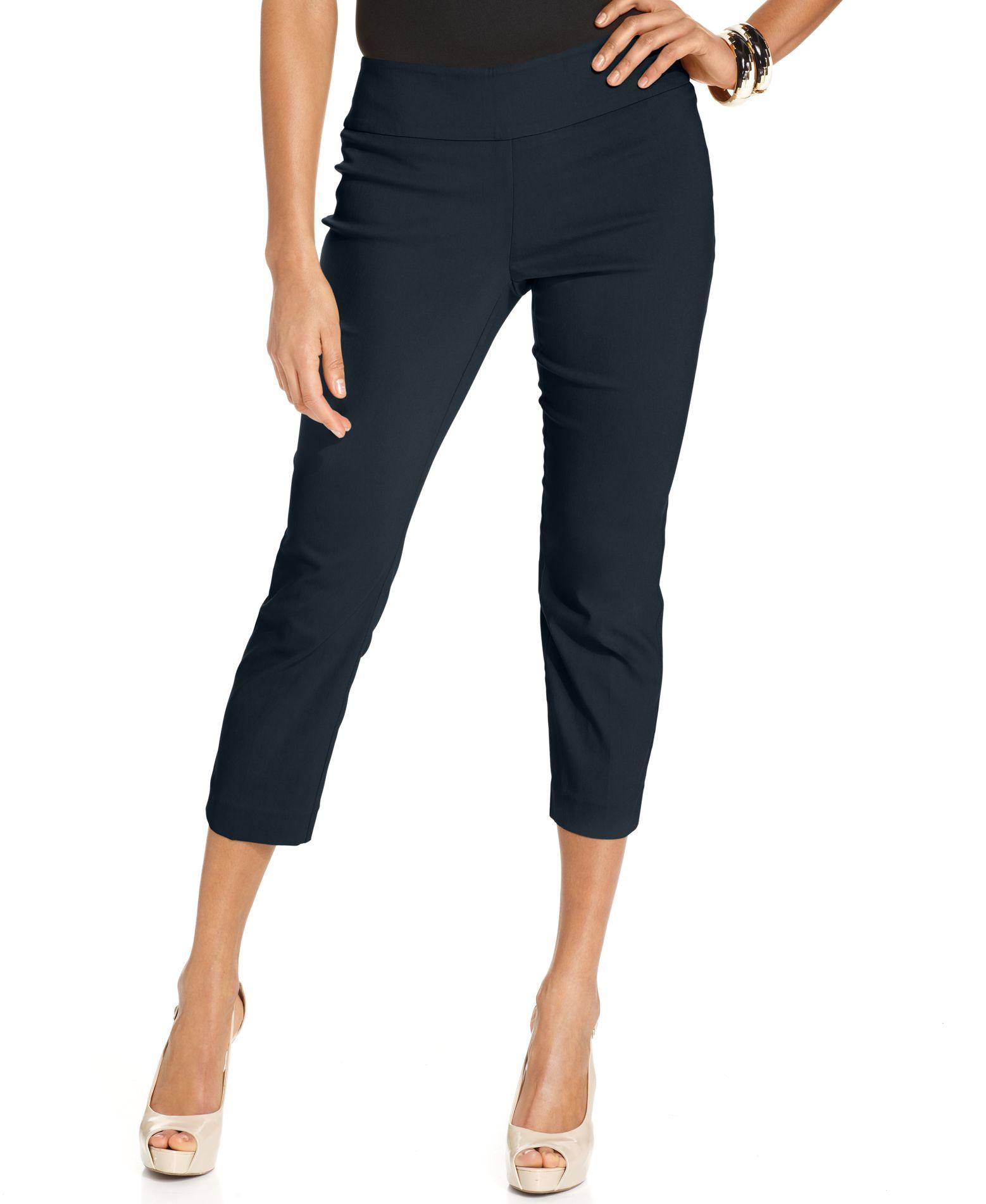 macy's alfani capri pants