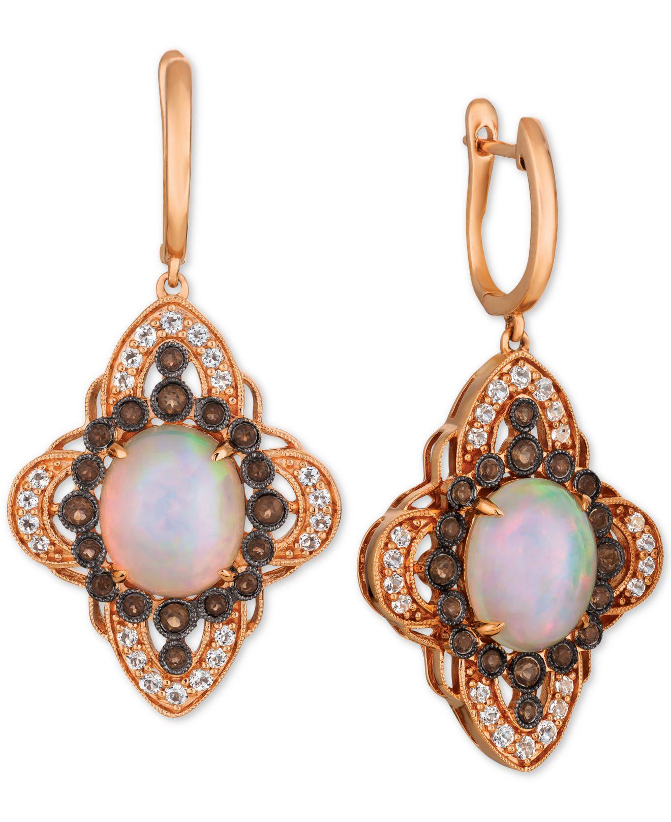 Lyst Le Vian Crazy Collection® Multigemstone Drop Earrings (57/8 Ct. T.w.) In 14k Rose Gold