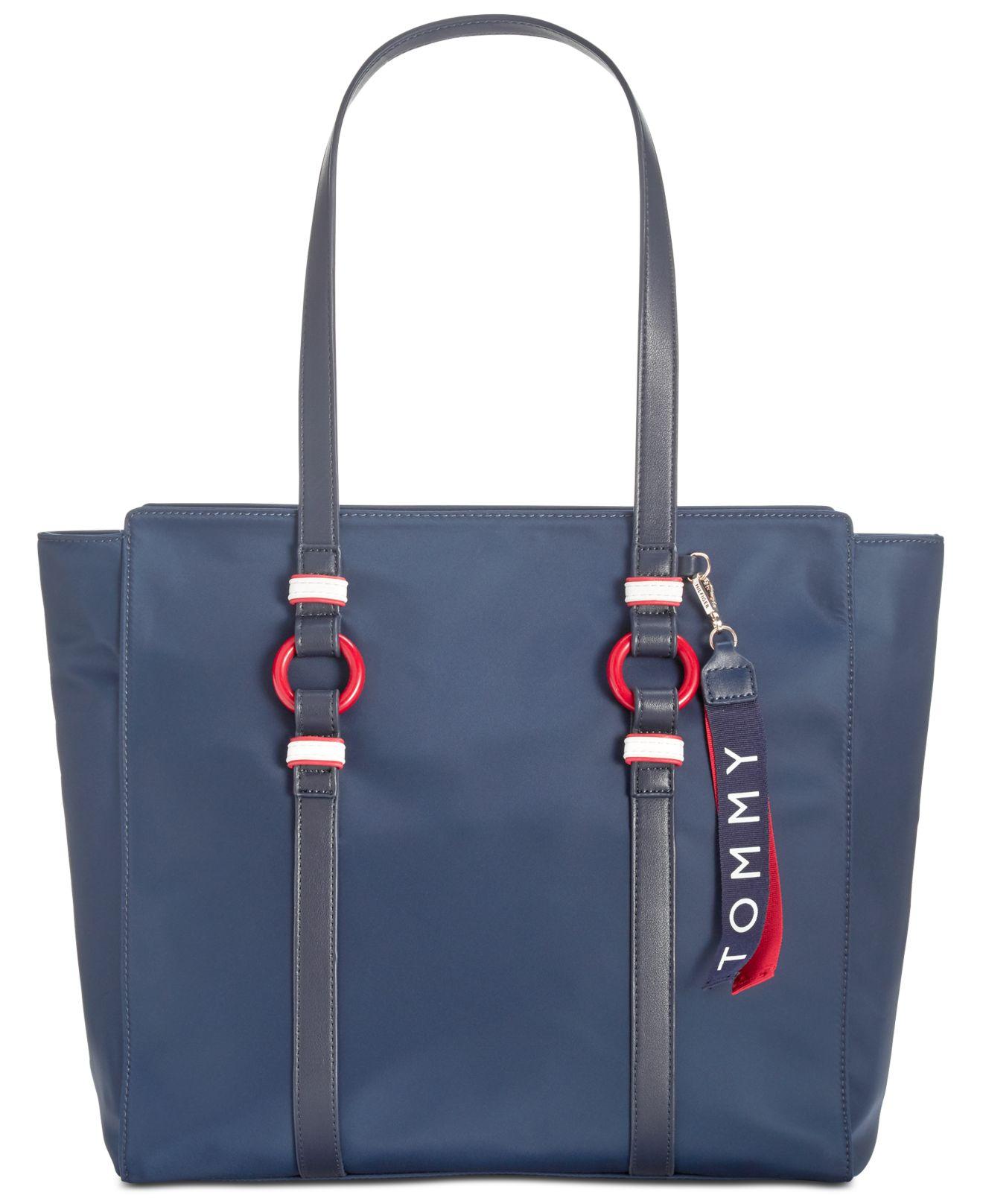 Tommy Hilfiger Leona Nylon Tote in Blue - Lyst