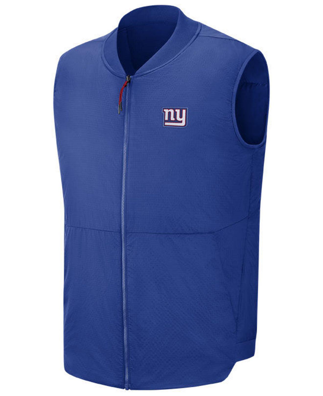 Lyst Nike New York Giants Sideline Coaches Vest in Blue for Men