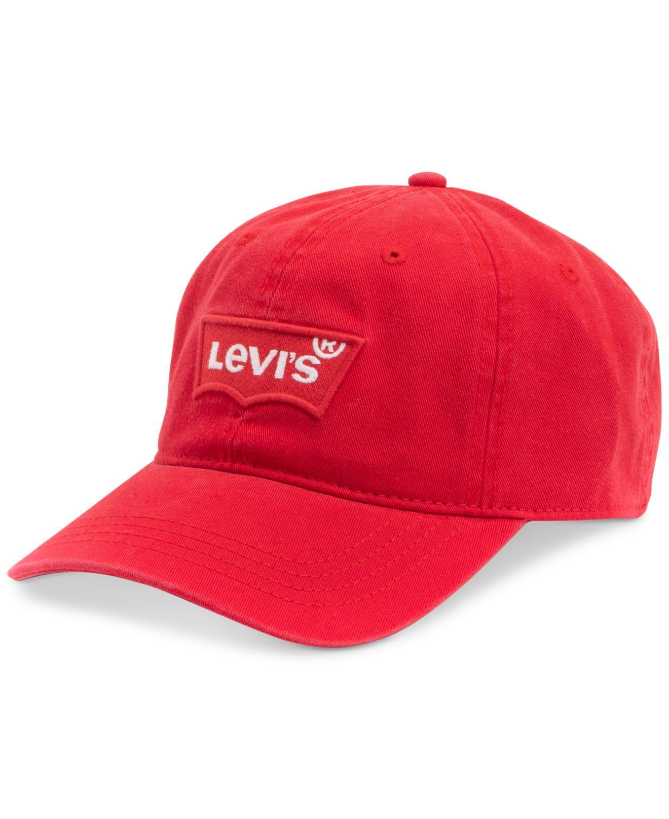 Levi's Large Batwing Baseball Hat in Red for Men - Lyst