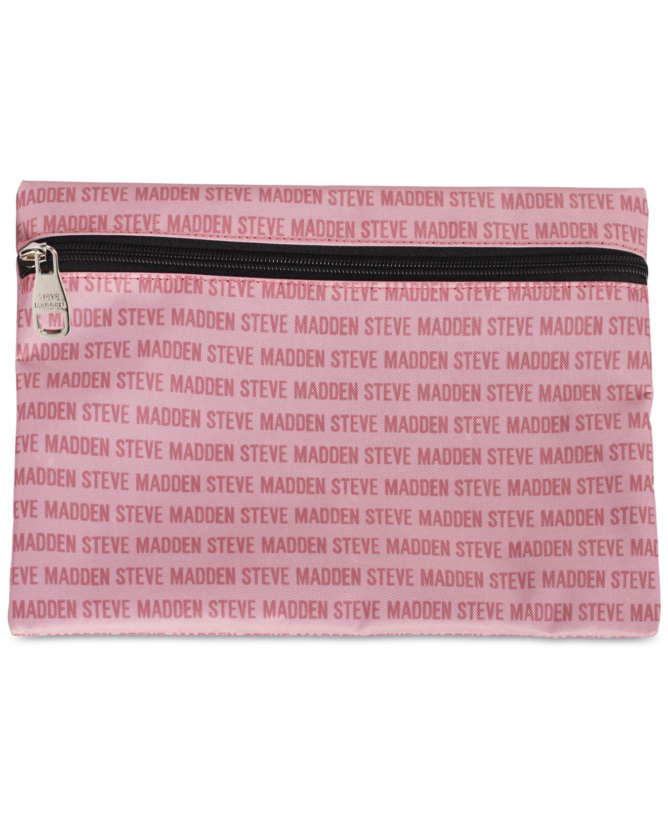 steve madden pink luggage