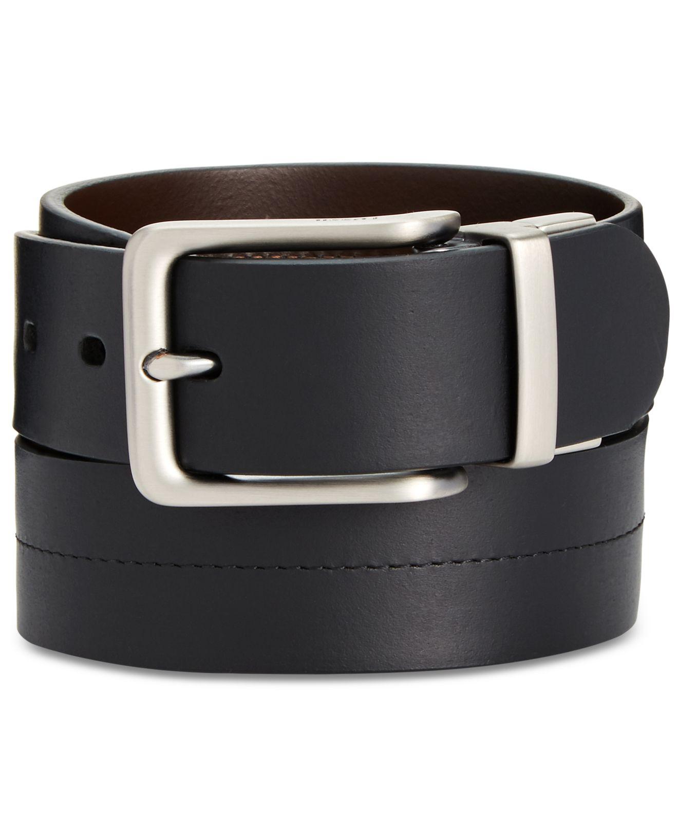 Lyst Fossil Brandon Reversible Leather Belt in Black for Men