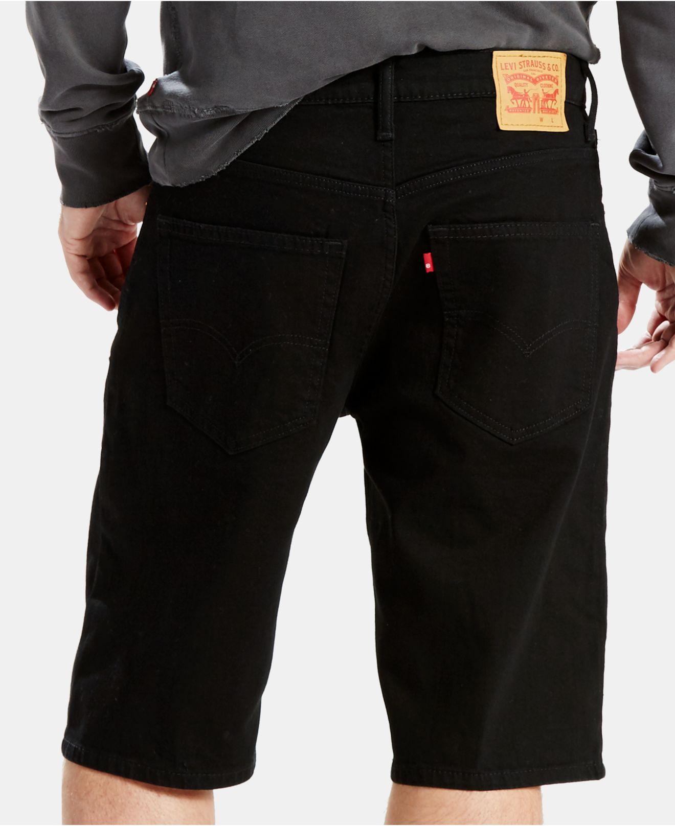 Levi's Denim 569 Loose-fit Shorts in Black for Men - Lyst