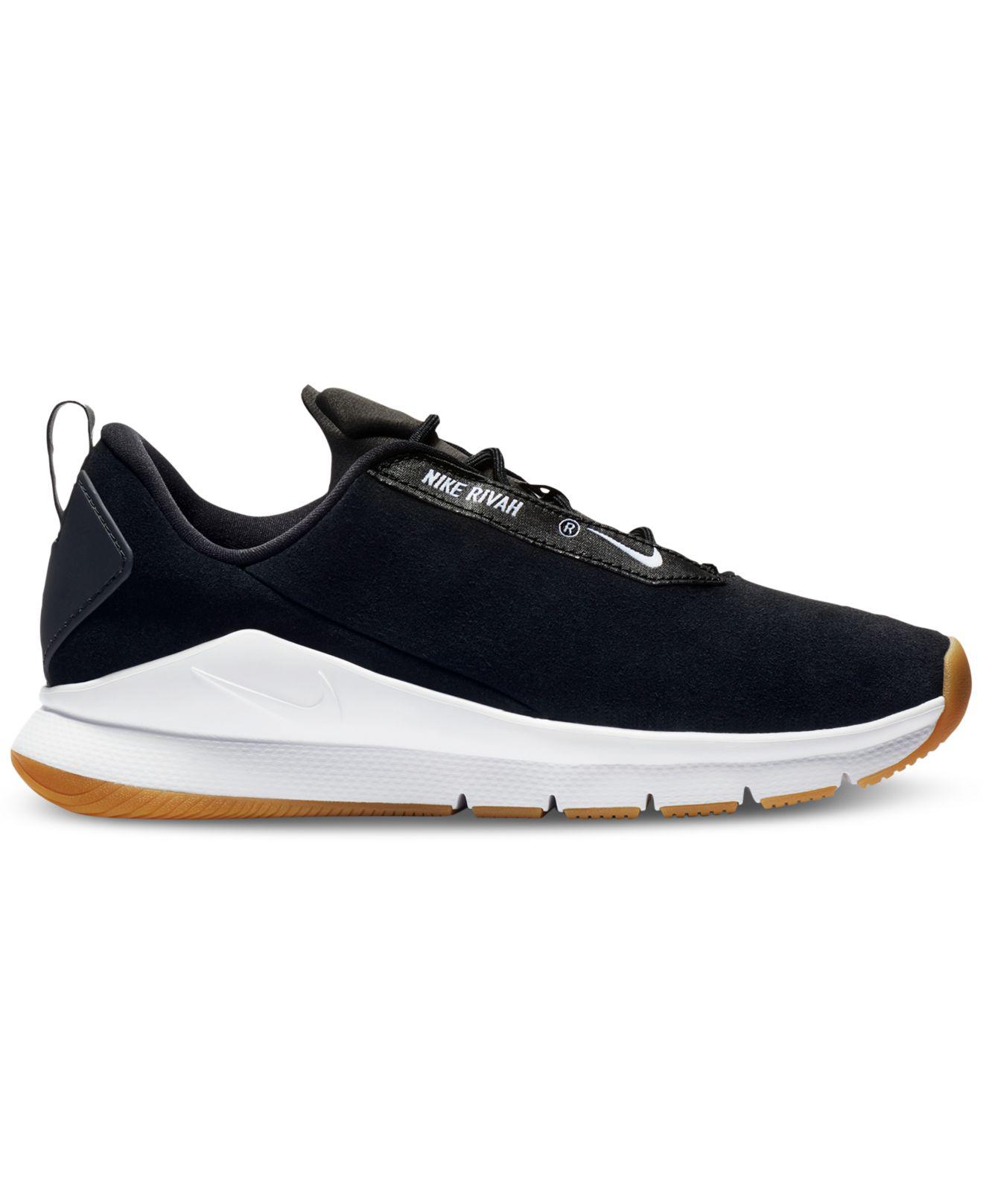 Nike Rivah Premium Casual Sneakers From Finish Line in Black for Men ... Nike. Men's Black Rivah Premium Casual Sneakers From Finish Line