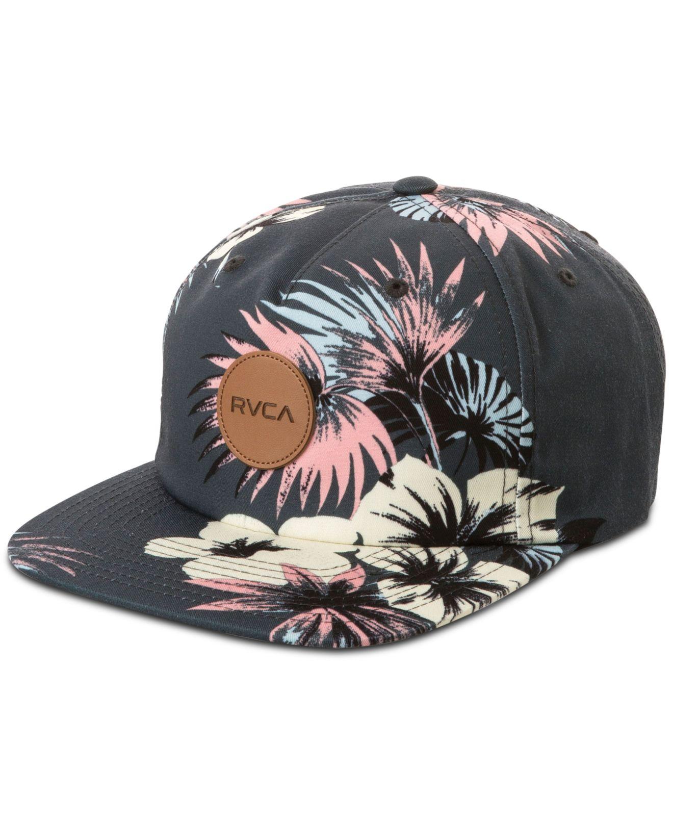 RVCA Romeo Floral Snapback Hat in Black for Men - Save 25% - Lyst