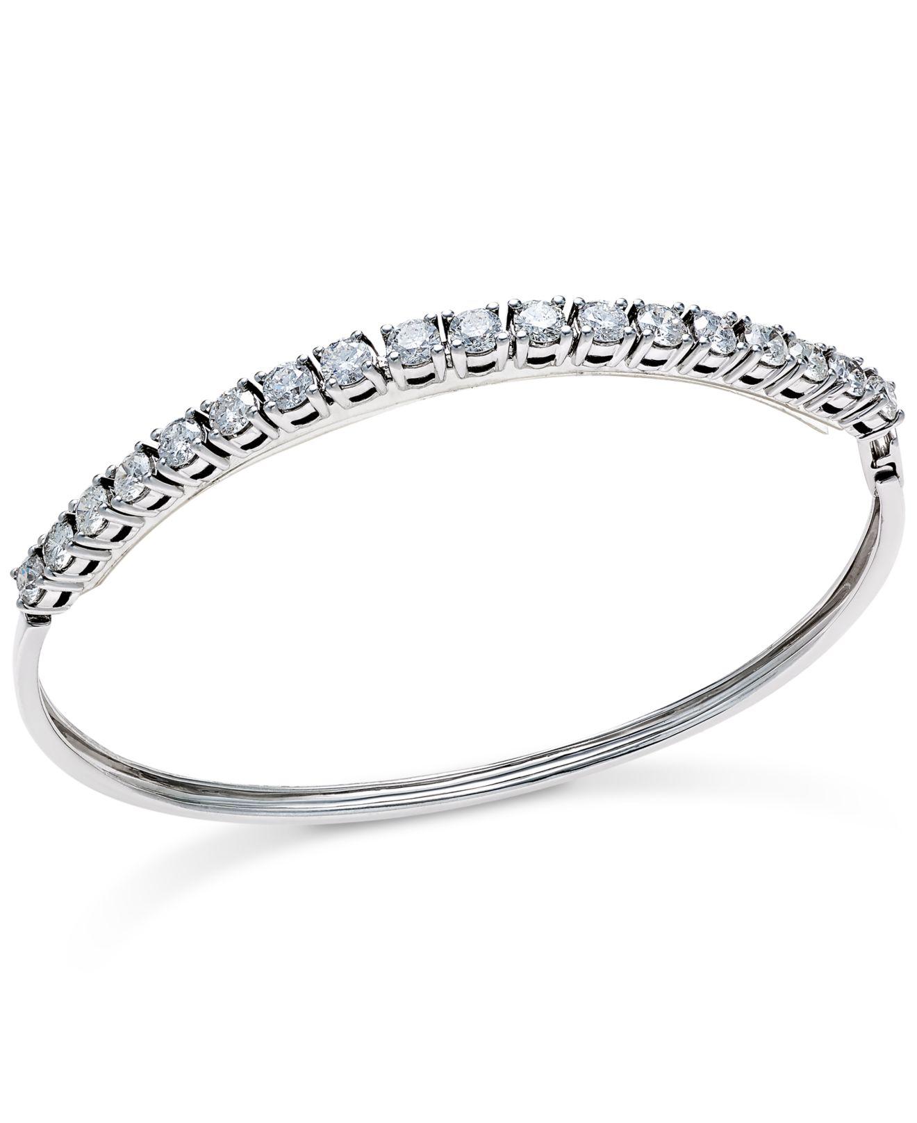 Lyst Macy's Diamond Tennis Bangle Bracelet (21/2 Ct. T.w.) In 14k