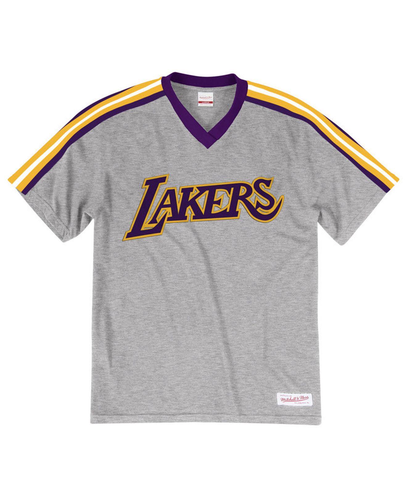 Mitchell & Ness Los Angeles Lakers Overtime Win V-neck T ...