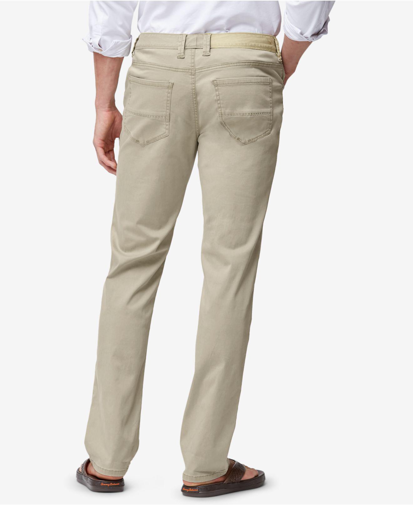 Tommy Bahama Men/'s Chino Beige Montana Vintage Cargo Pants $125