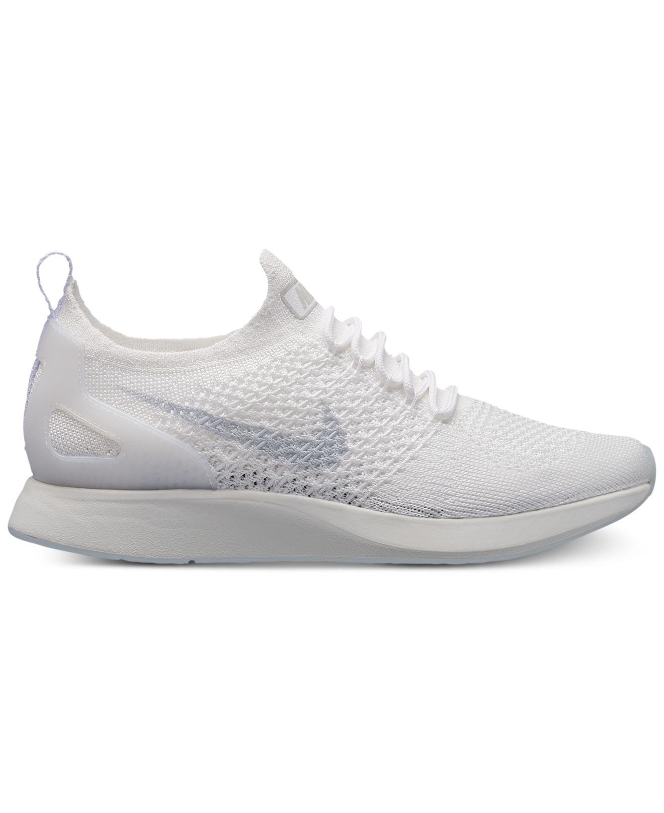 Lyst - Nike Air Zoom Mariah Flyknit Racer Casual Sneakers From ... Nike. Women's White Air Zoom Mariah Flyknit Racer Casual Sneakers From Finish Line