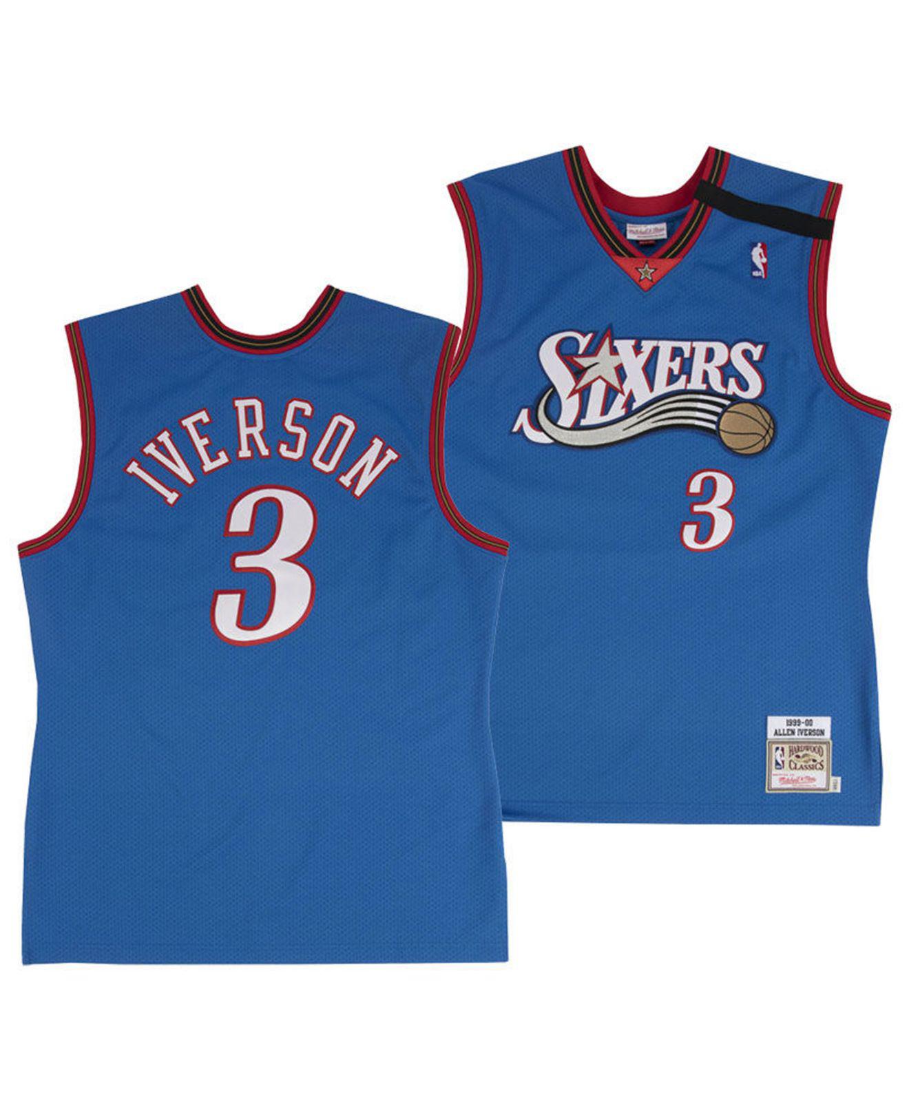 Lyst - Mitchell & Ness Allen Iverson Philadelphia 76ers ...