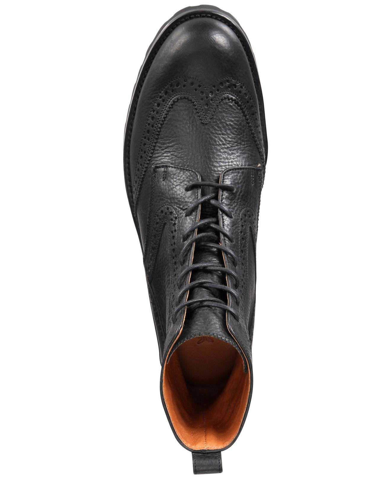 frye mens wingtip boots