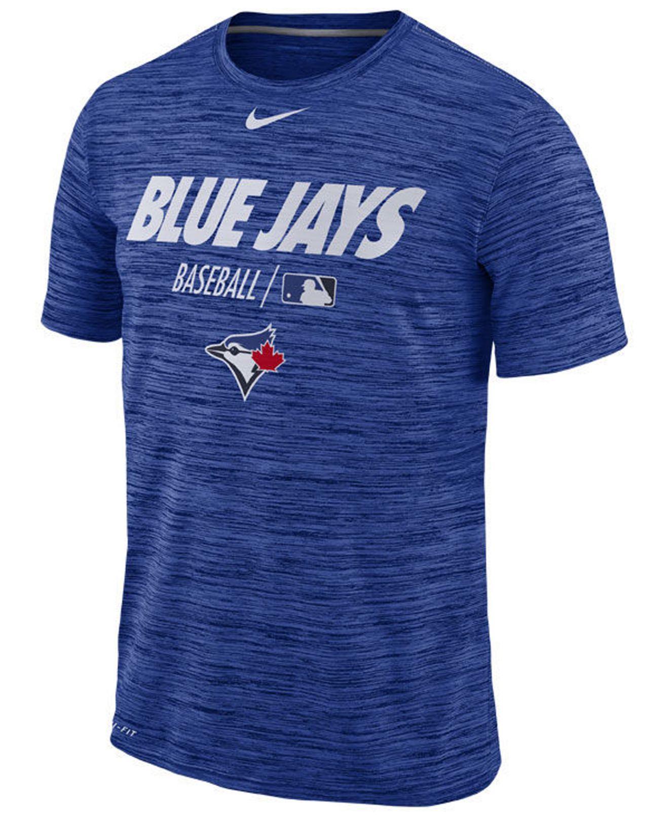 Lyst - Nike Toronto Blue Jays Velocity Team Issue T-shirt in Blue for Men