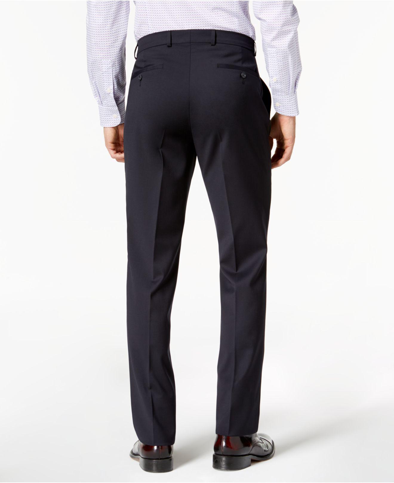 Kenneth Cole New York Mens Travel Ready Wool 32 Finished Bottom Hem Suit
