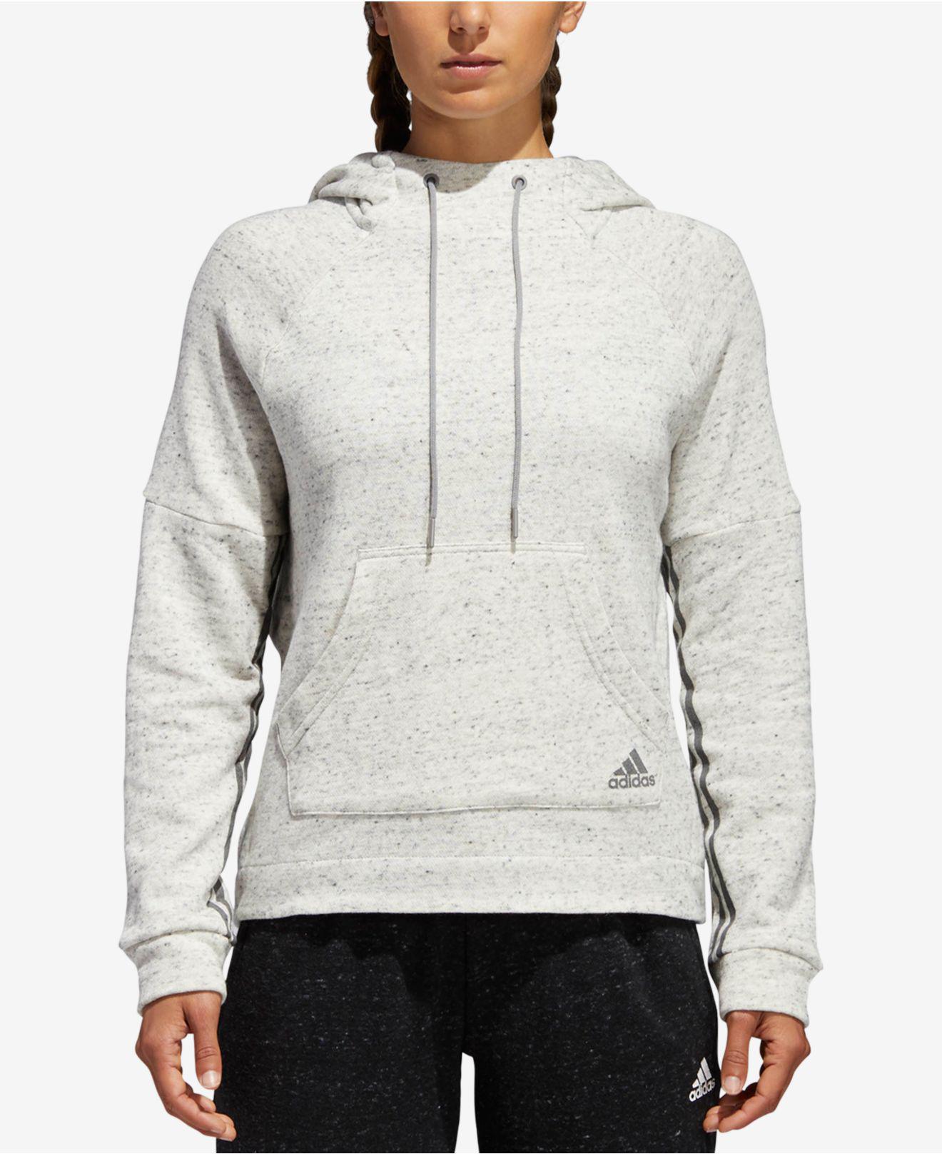 lyst adidas sport2street cotone francese terry cappuccio in grigio. lyst adidas sport2street cotone francese terry cappuccio in grigio.
