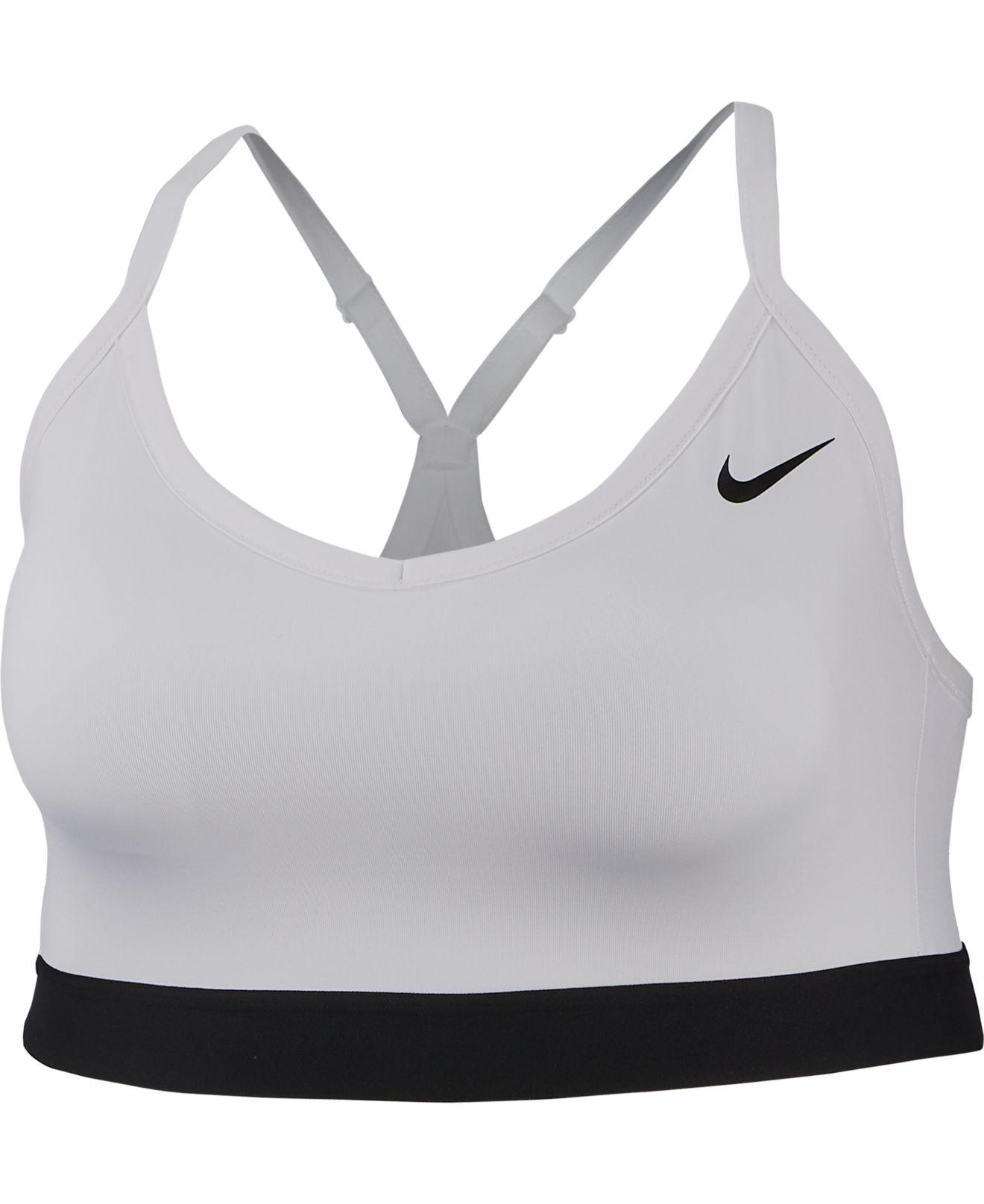 Lyst - Nike Plus Size Indy Dri-fit Low-impact Sports Bra in White