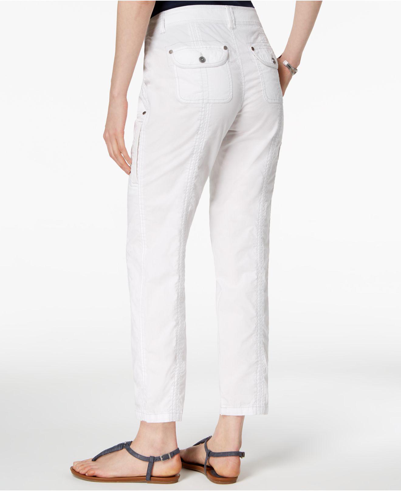 Image result for Style & Co Topstitched Pants, Bright White