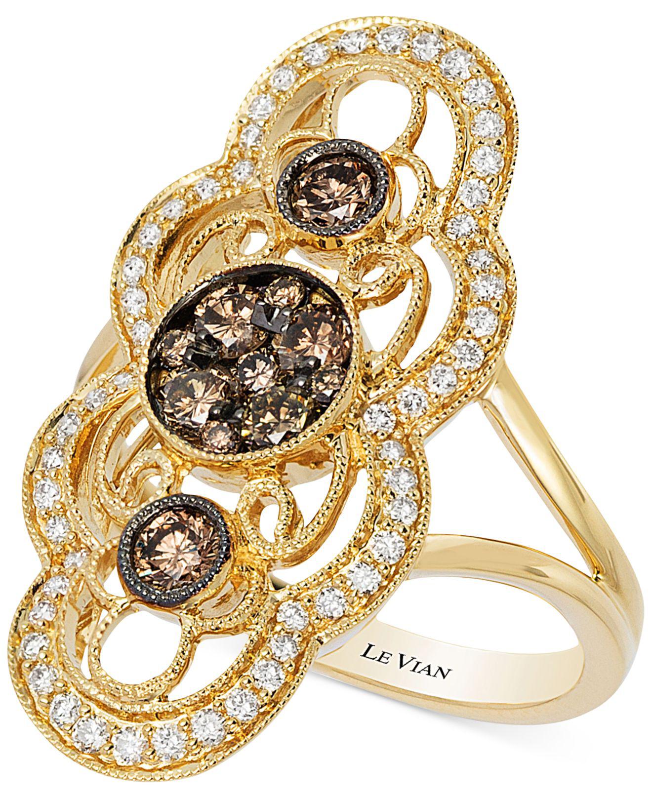 Le Vian Chocolate Diamond Ring 78 Ct Tw In 14k Gold 