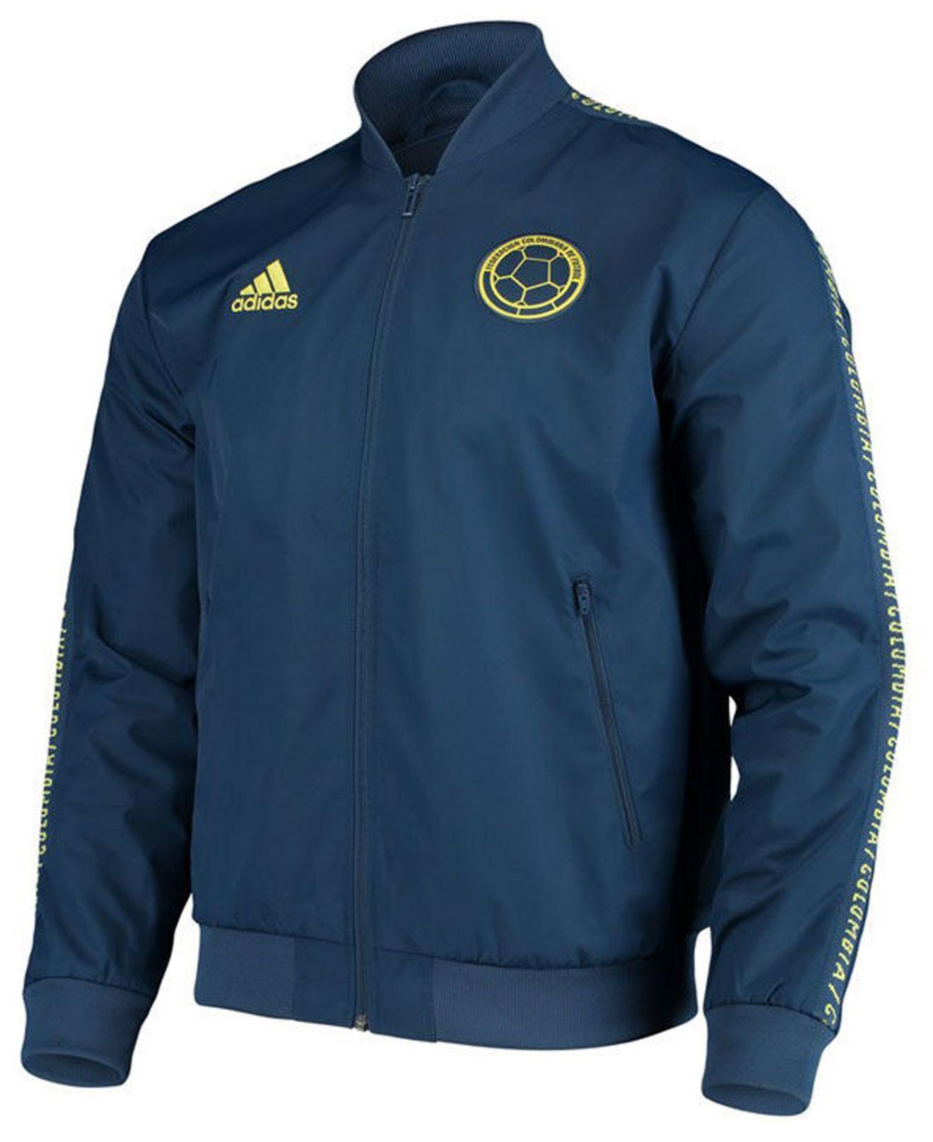 adidas Colombia National Team Anthem Jacket in Blue for Men - Lyst