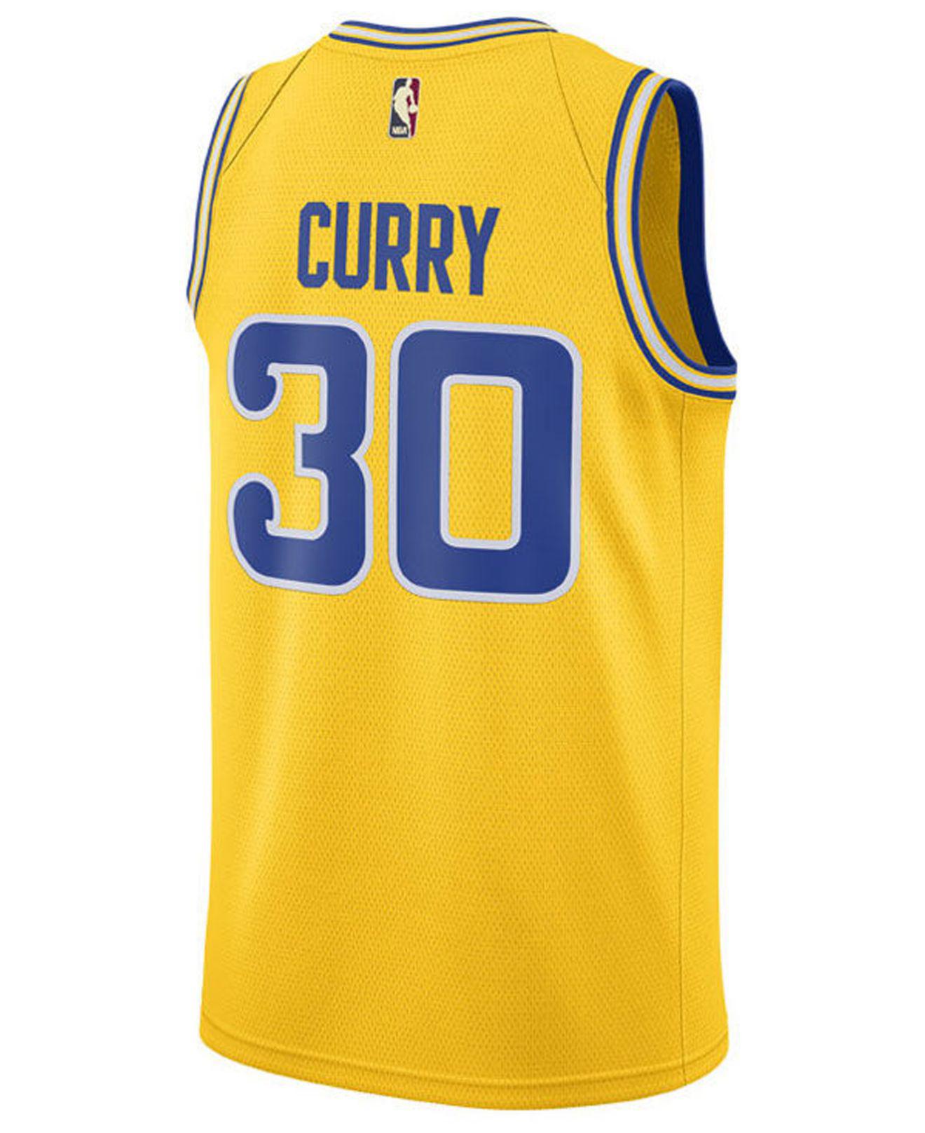 Lyst - Nike Stephen Curry Golden State Warriors Hardwood Classic ...
