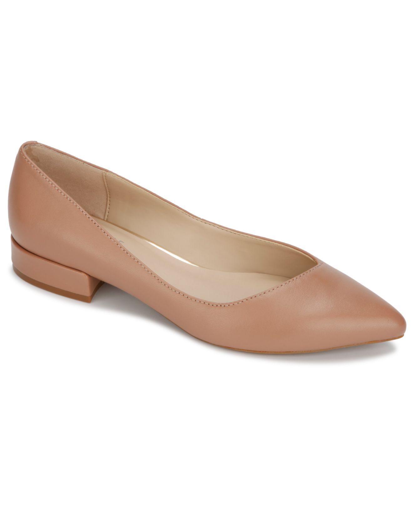 kenneth cole camelia leather ballet flat