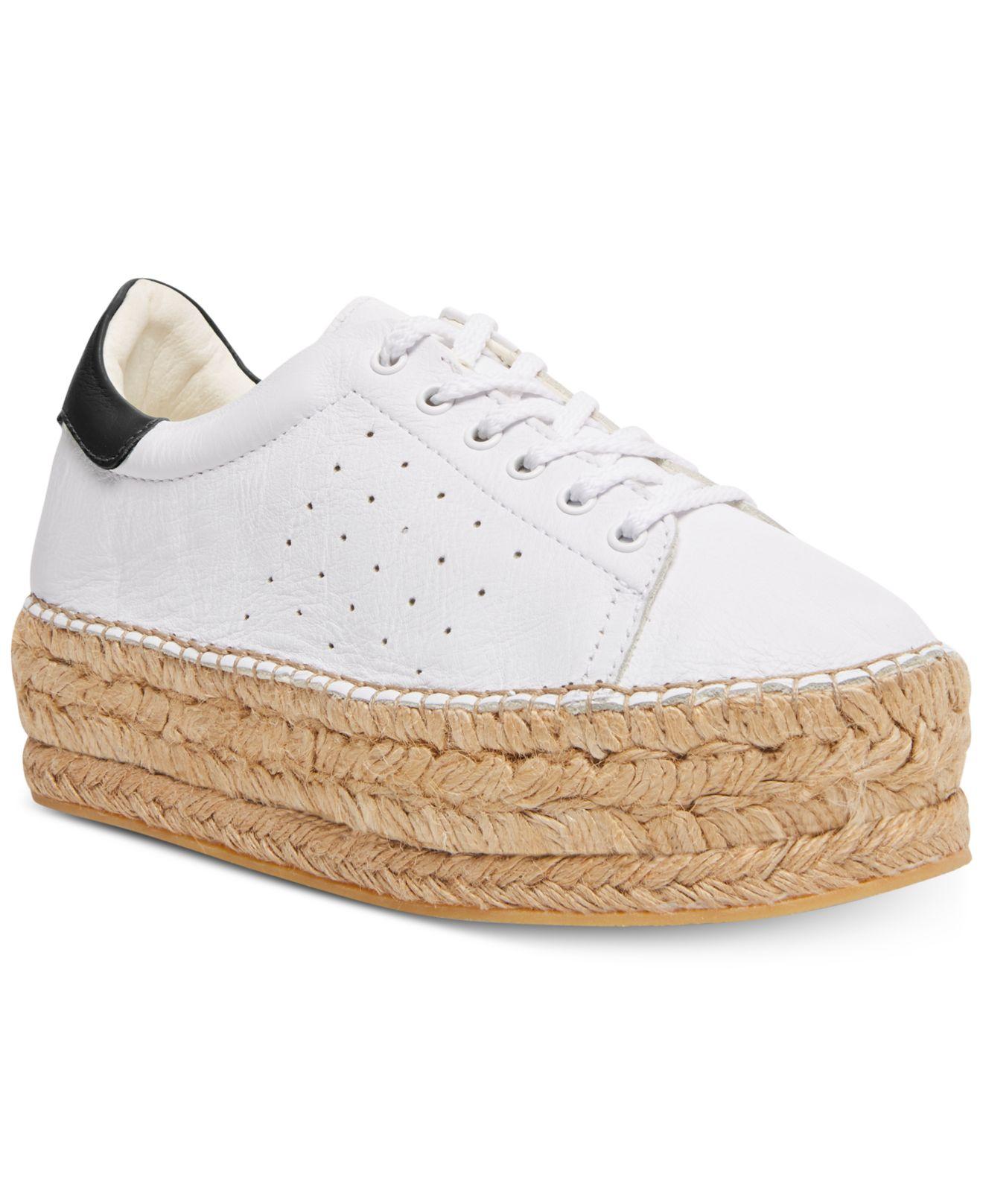 Steve Madden Parade Espadrille Platform Sneakers in White - Save 44% - Lyst