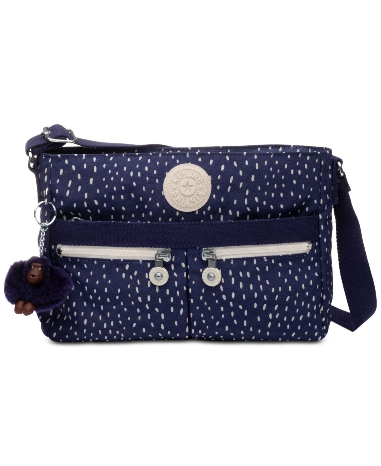 Kipling Angie Print Crossbody in Blue Lyst
