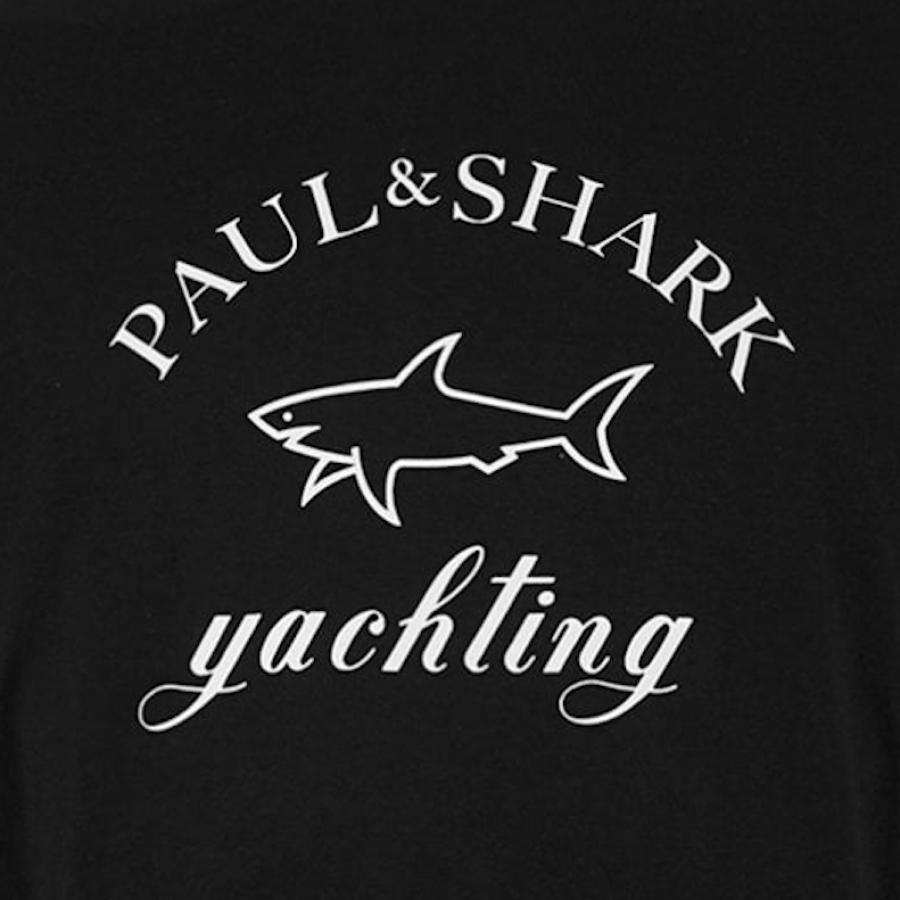 Lyst - Paul & Shark Paul And Shark Short Sleeved Logo T Shirt Black in ...