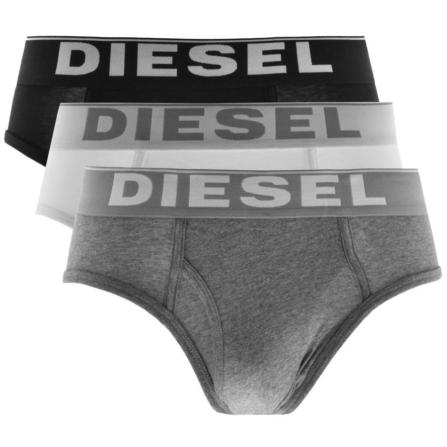 Diesel Underwear Blade 3 Pack Briefs in Grey for Men Lyst